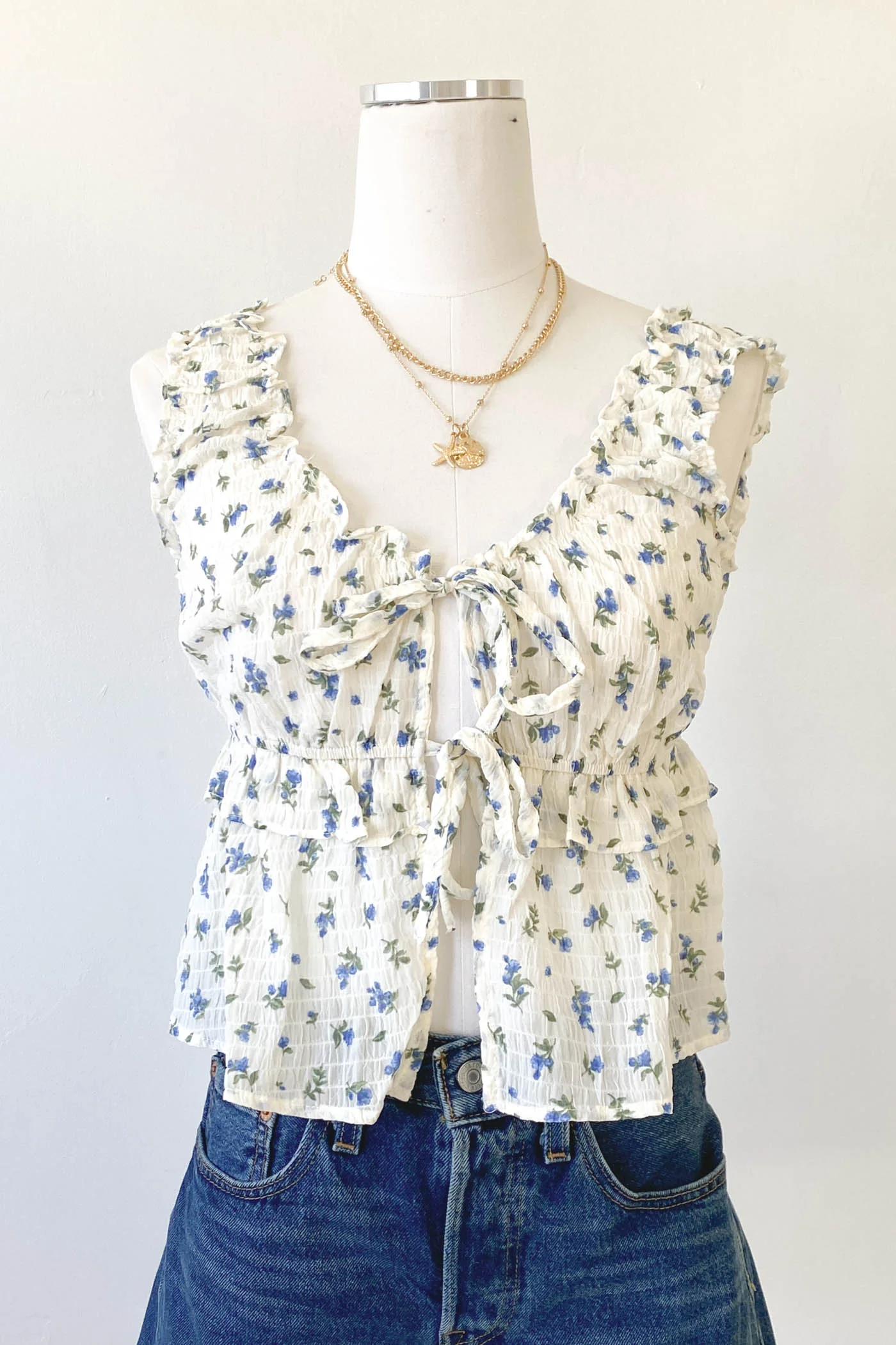 Ruched Sleeveless Top