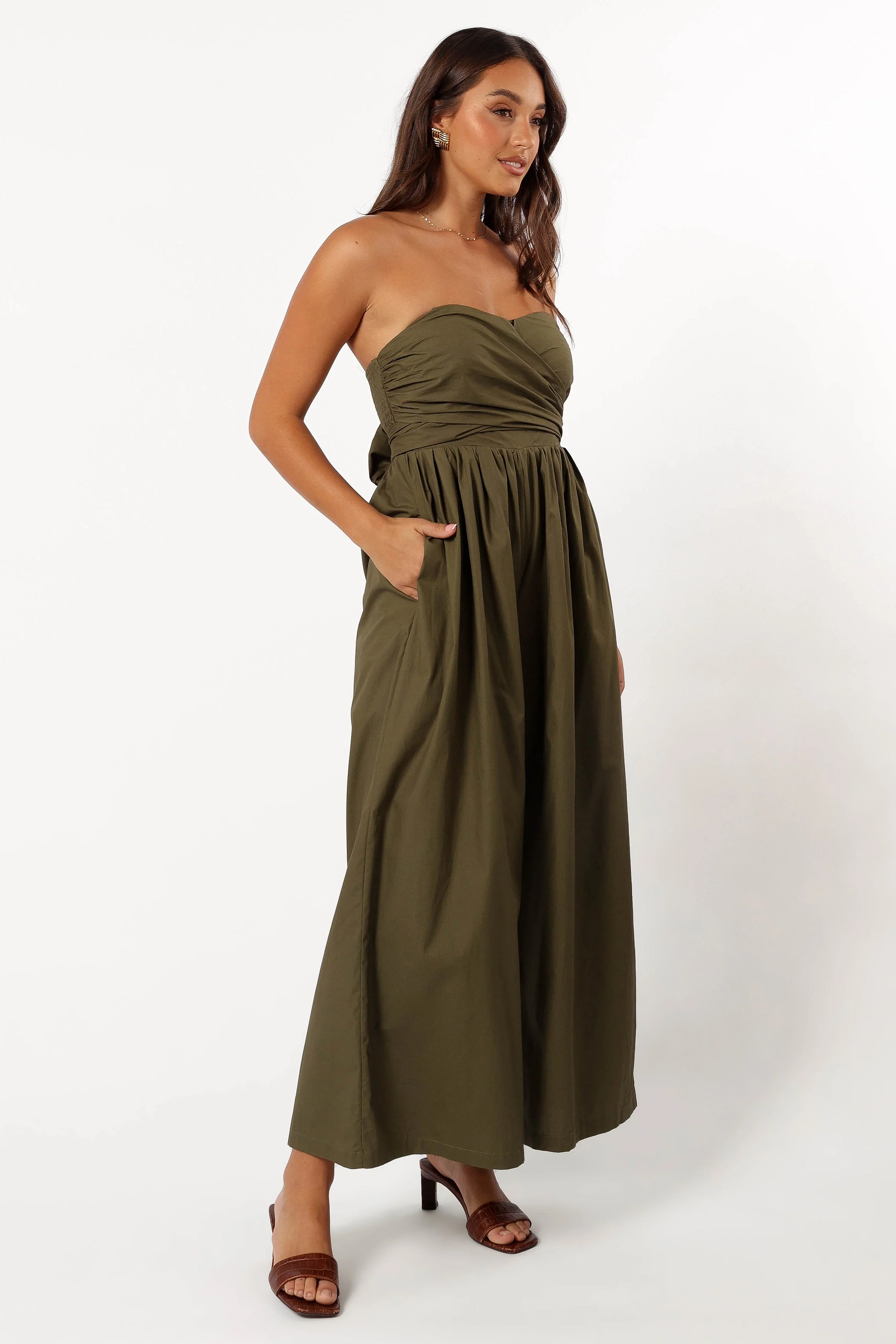 Marias Jumpsuit - Deep Olive