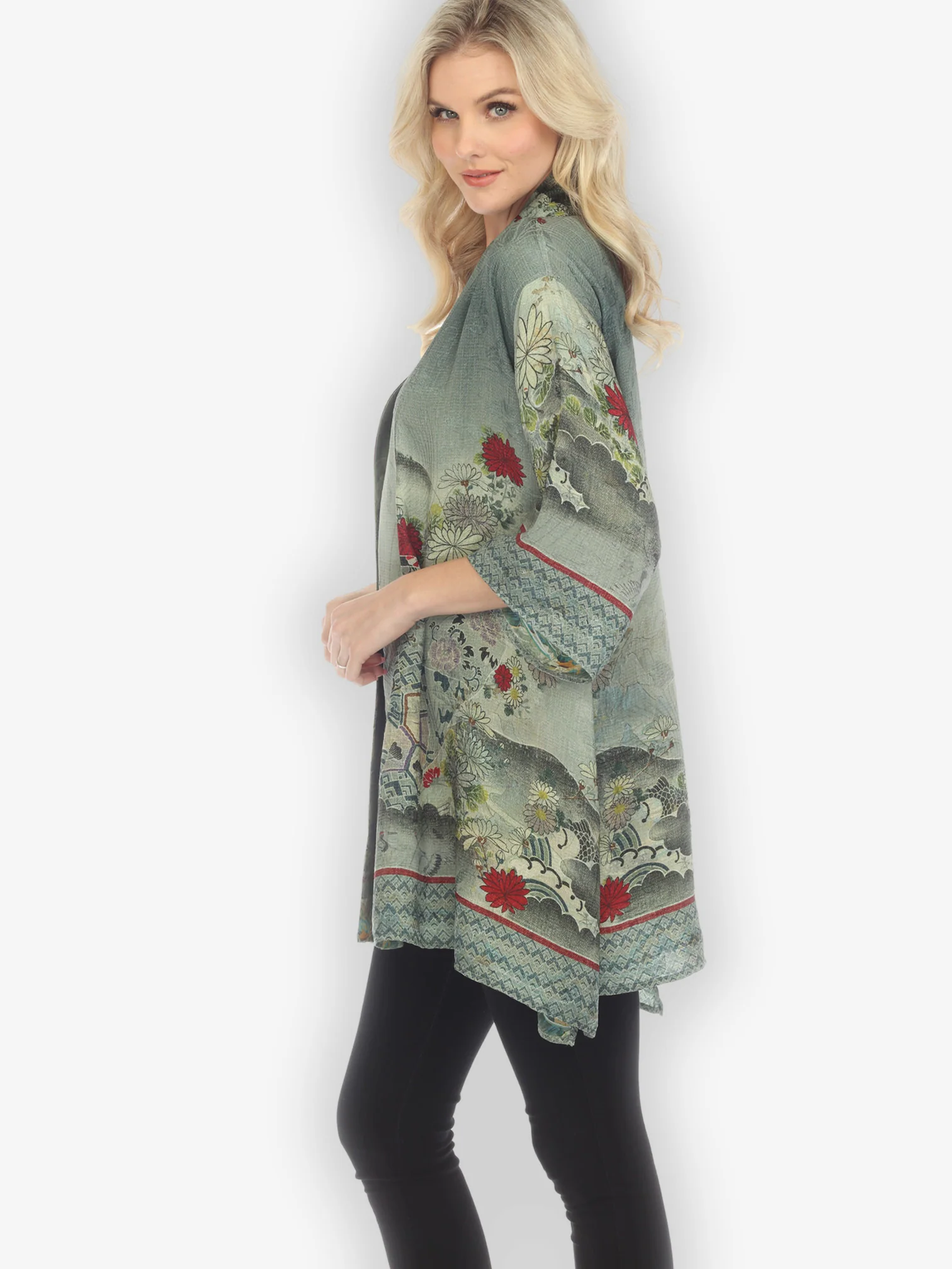 Reversible Silk Kimono Jacket