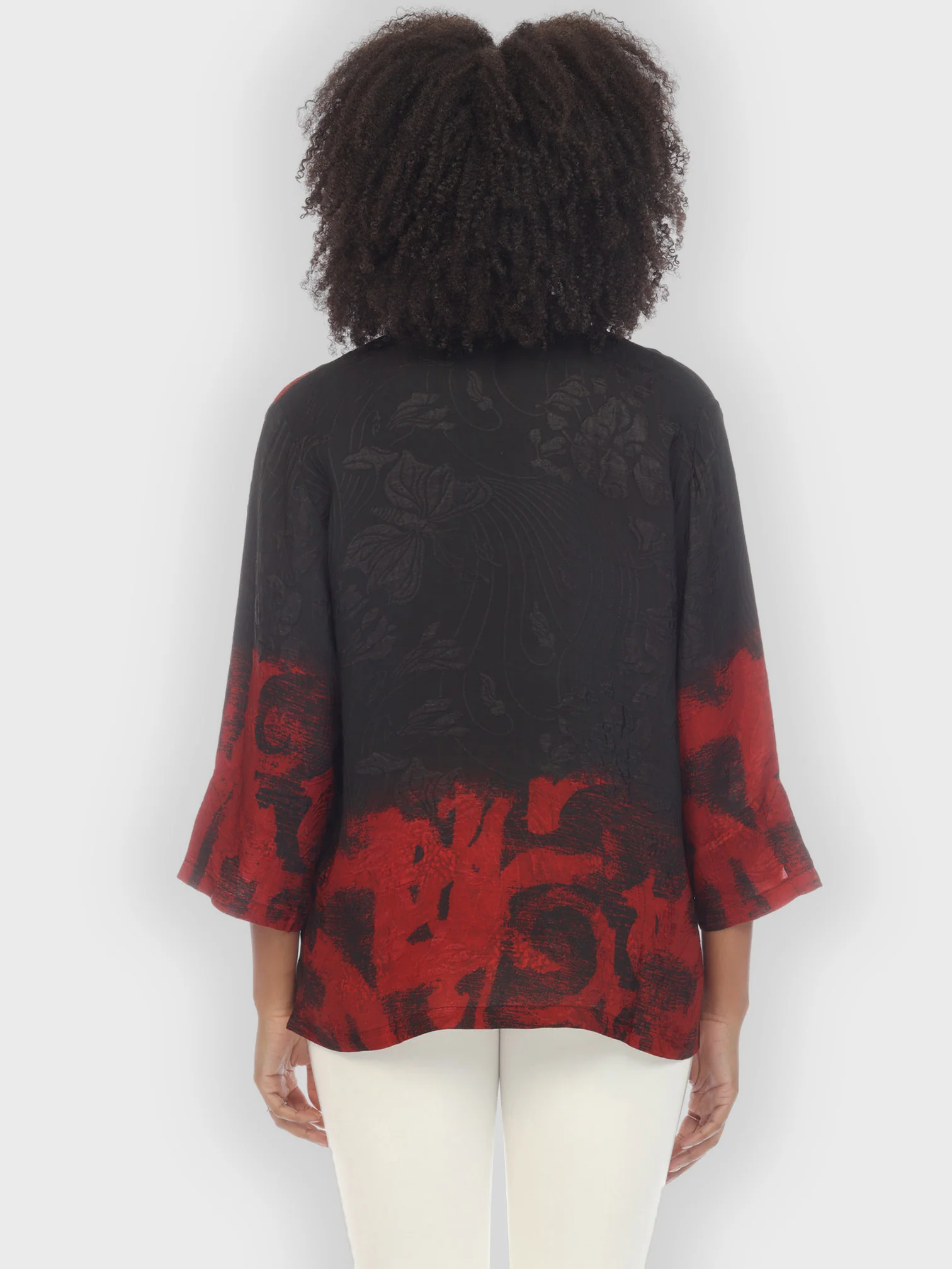 Flower Silk Magic Citron Style Blouse