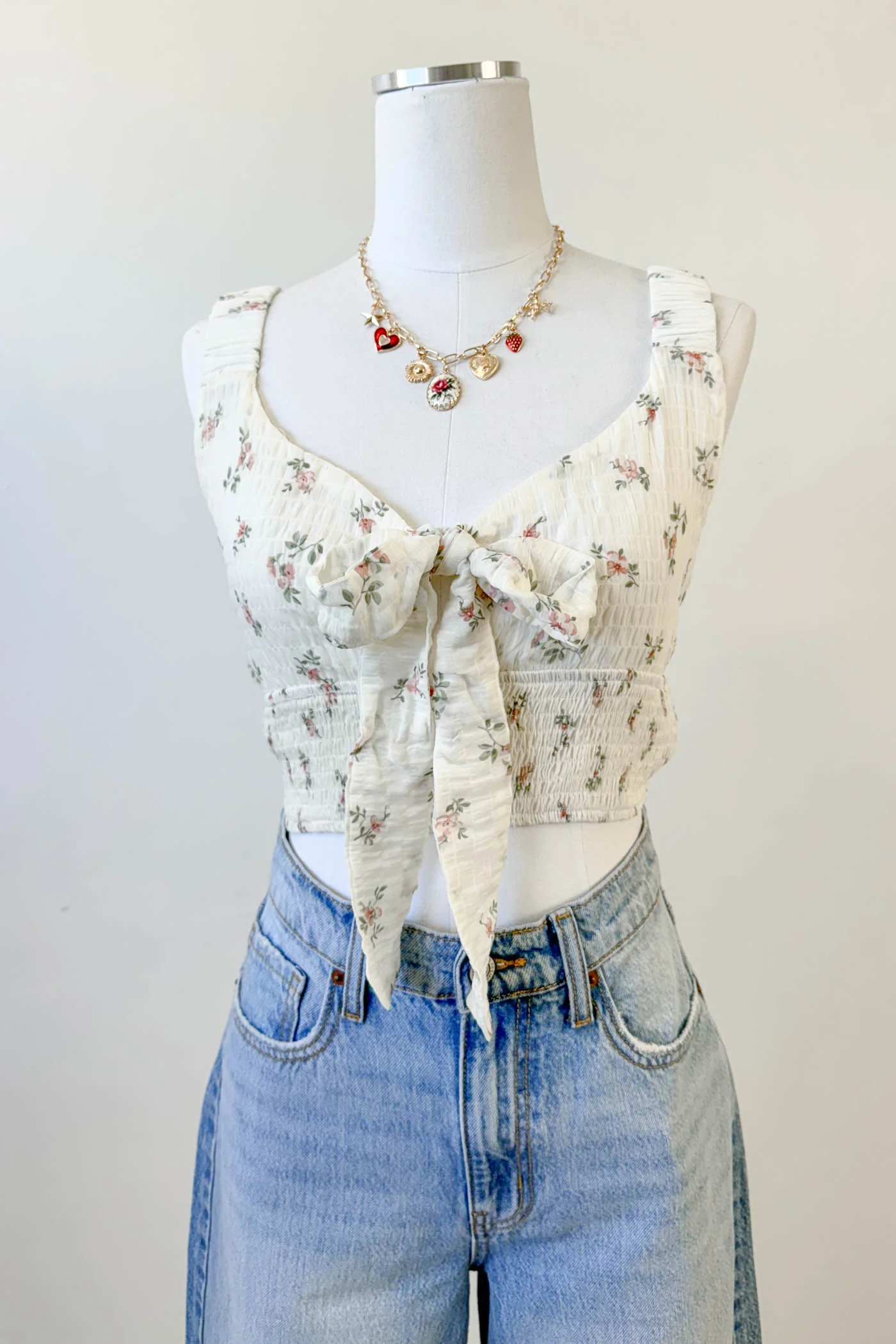 Front Tie Sleeveless Top