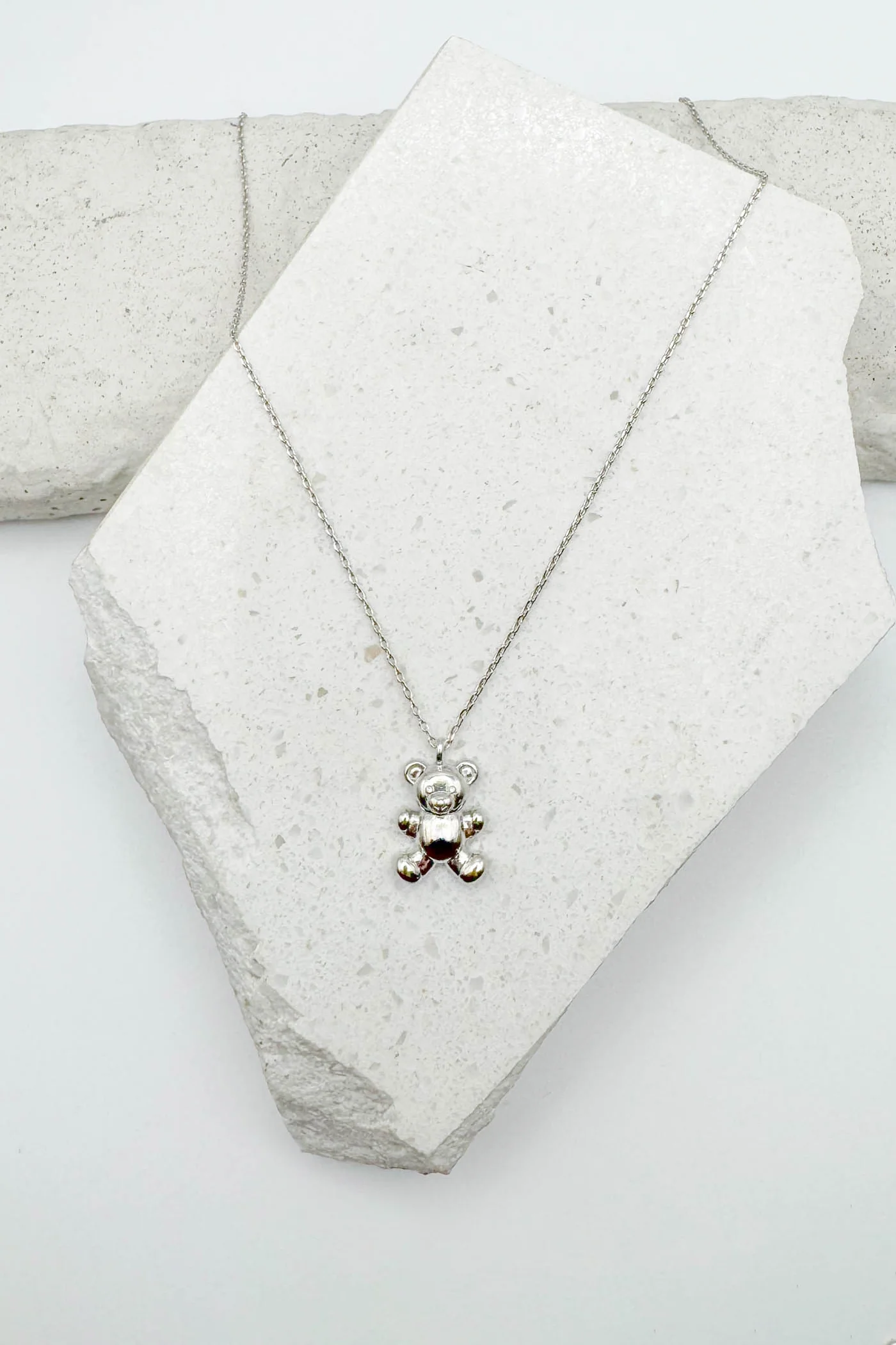 Dainty Teddy Bear Necklace