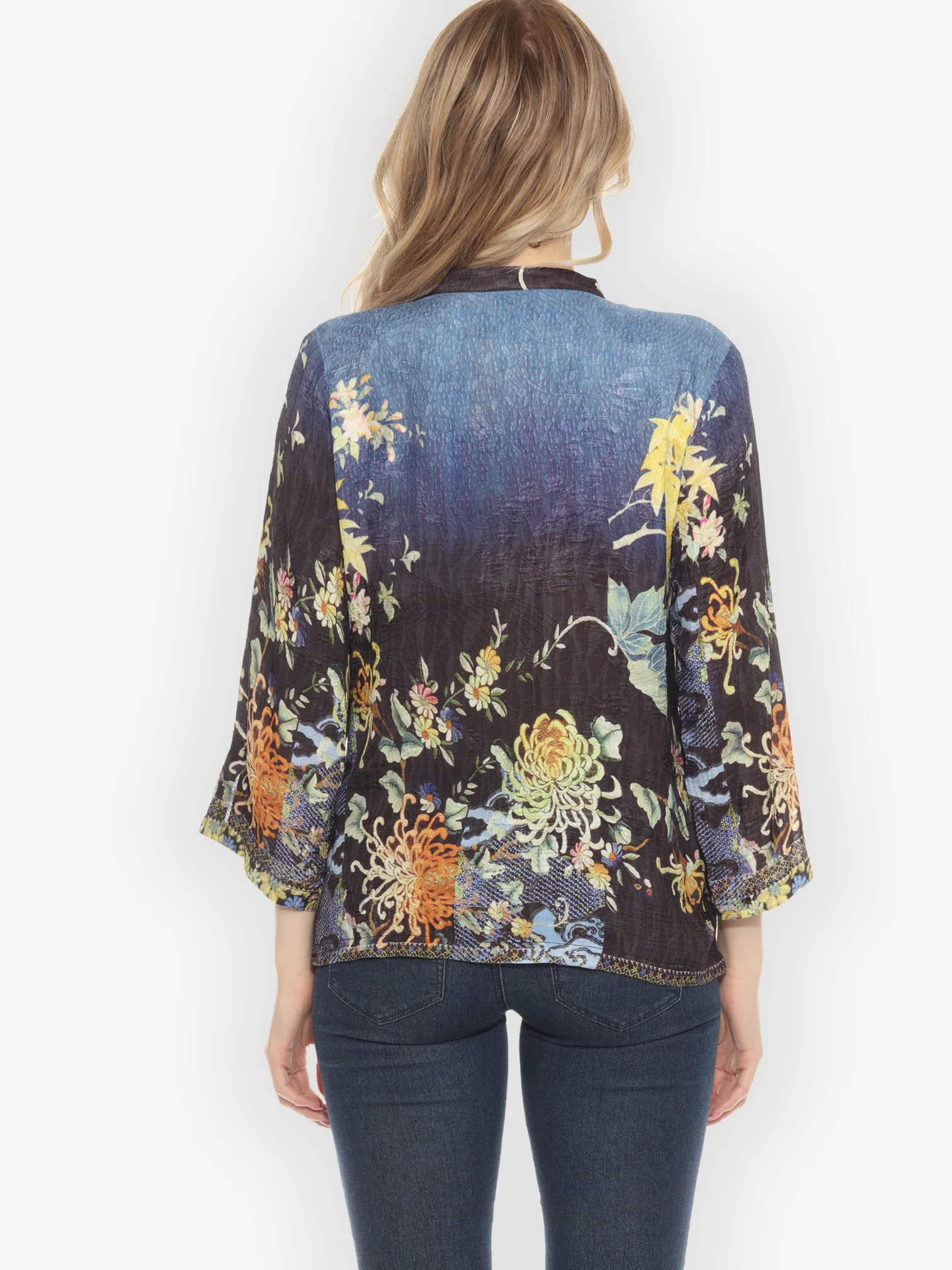 Mums Border Classic Citron Silk Blouse