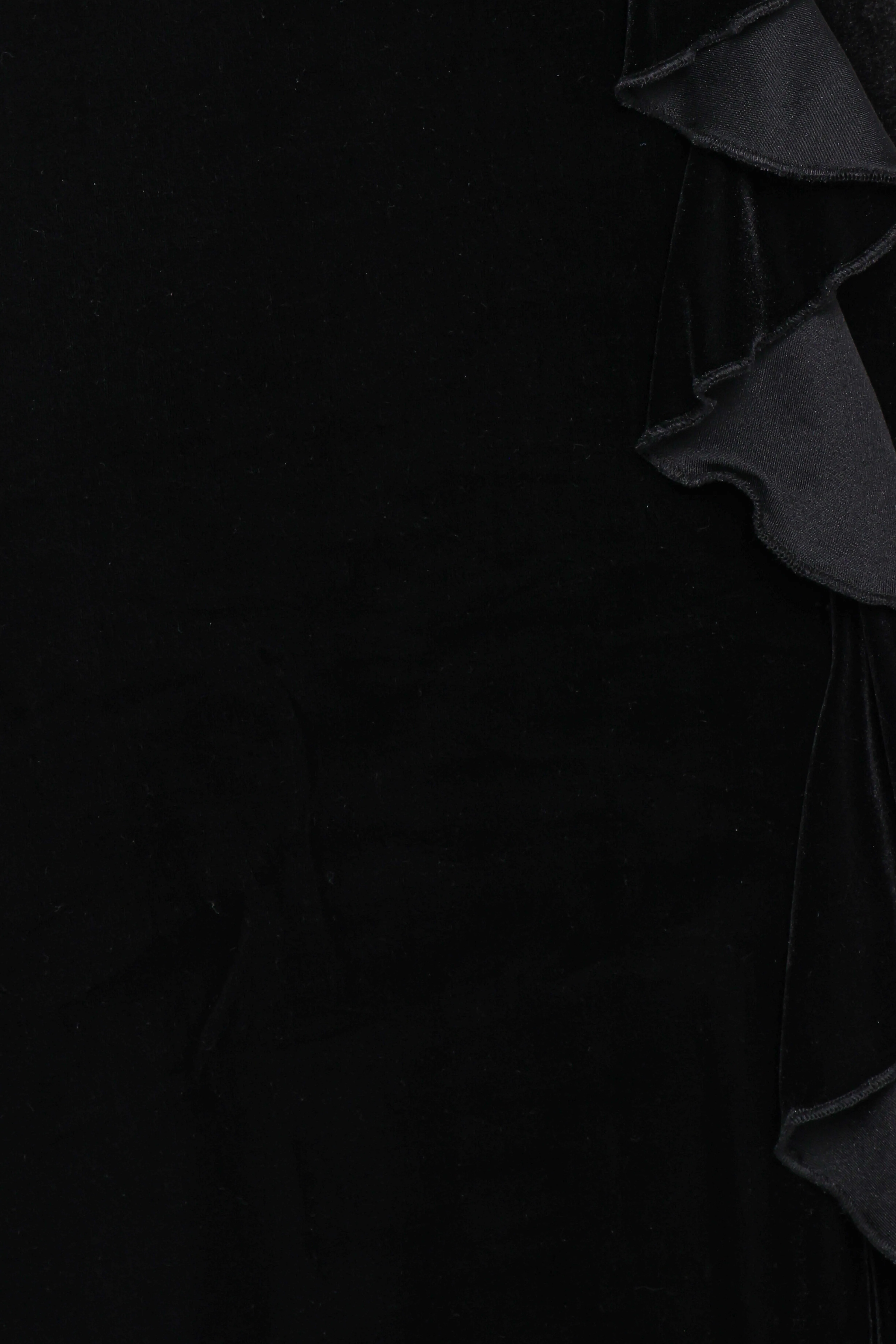 Micah Off Shoulder Velvet Maxi Dress - Black