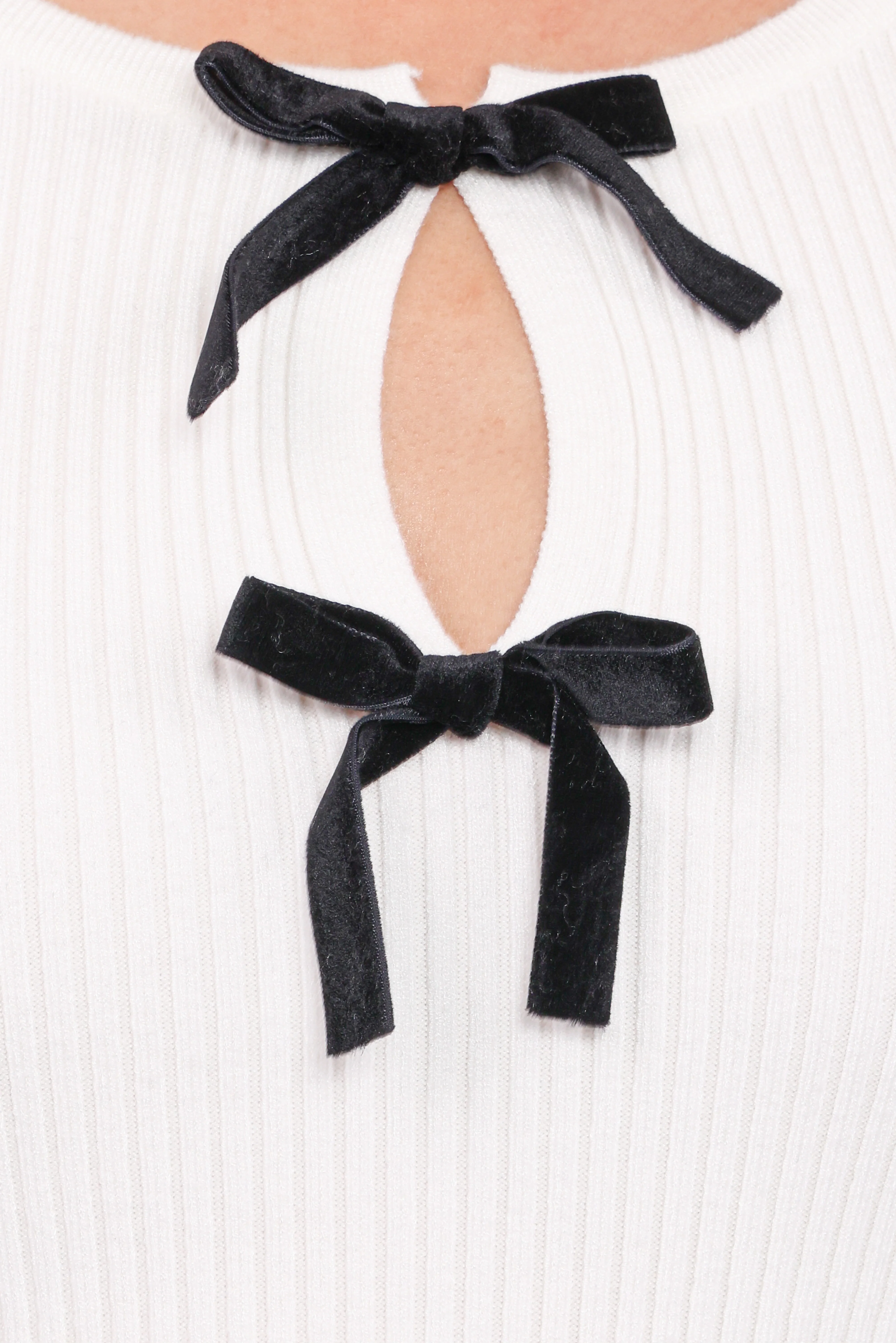 Elba Knit Top - White