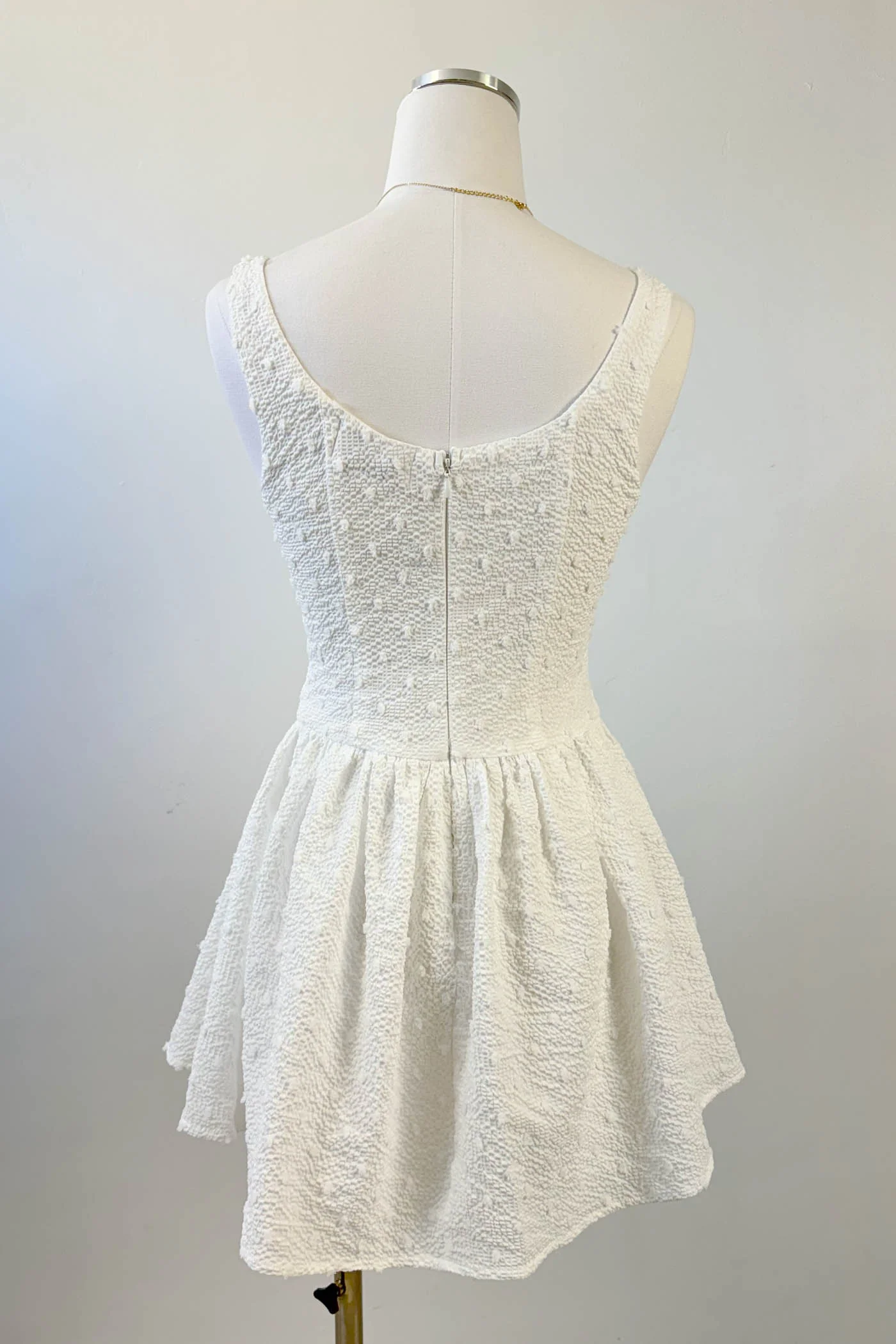 Sleeveless Textured Mini Dress