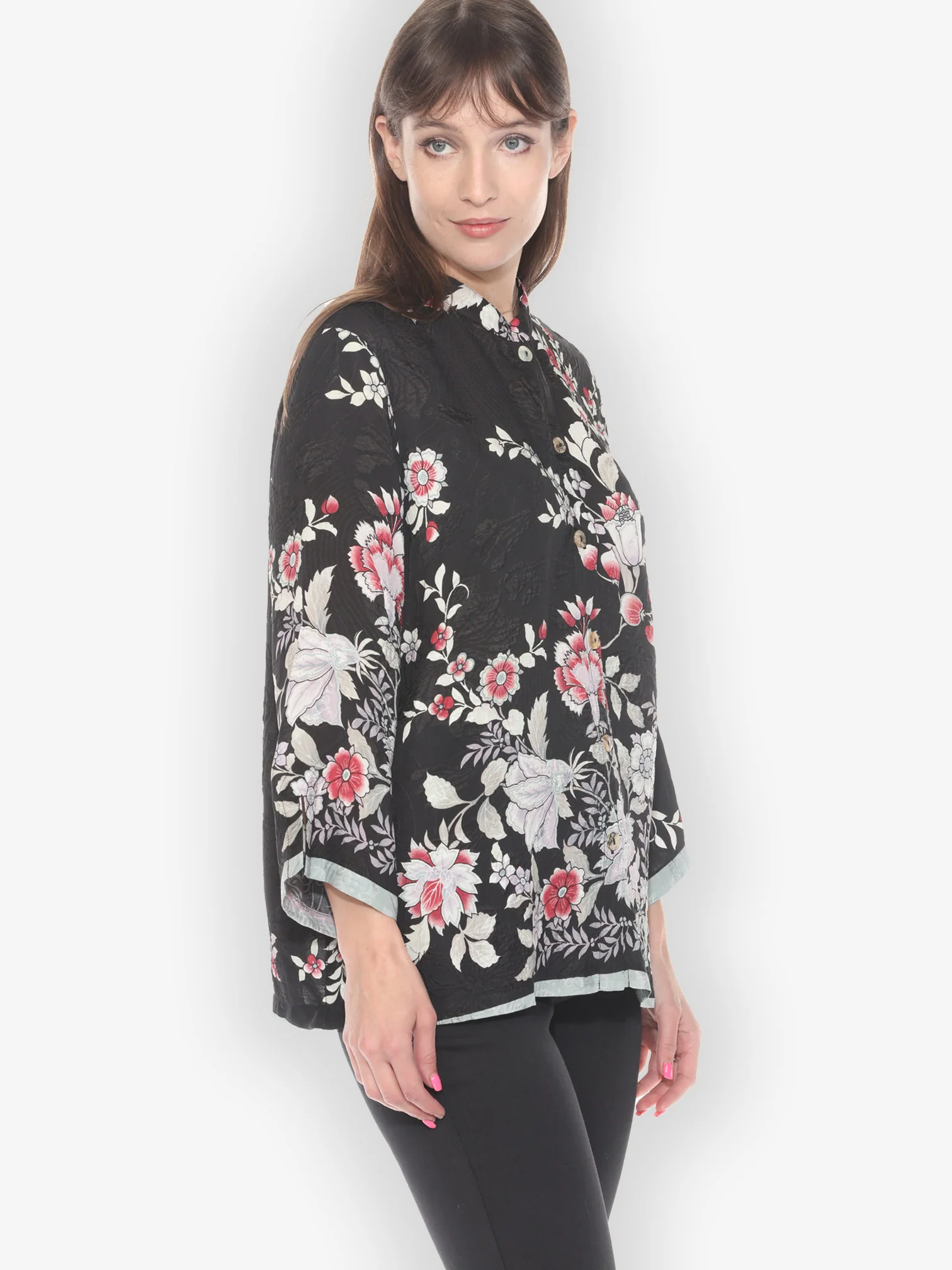 Botanical in Garden Silk Blouse