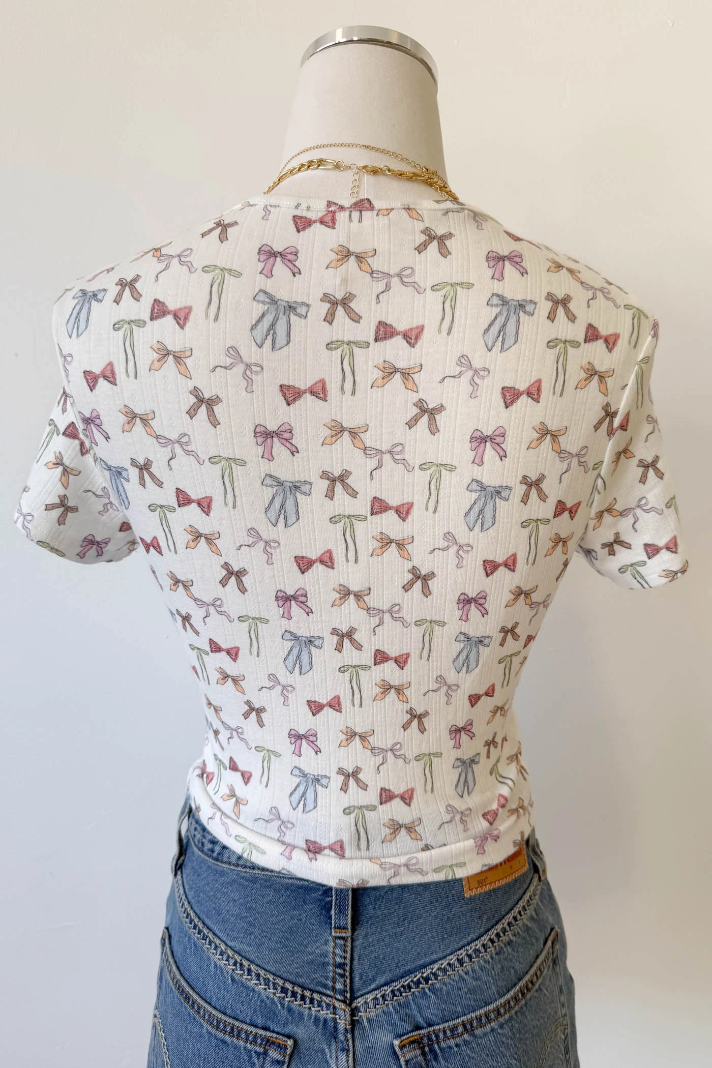 Bow Print Baby Tee
