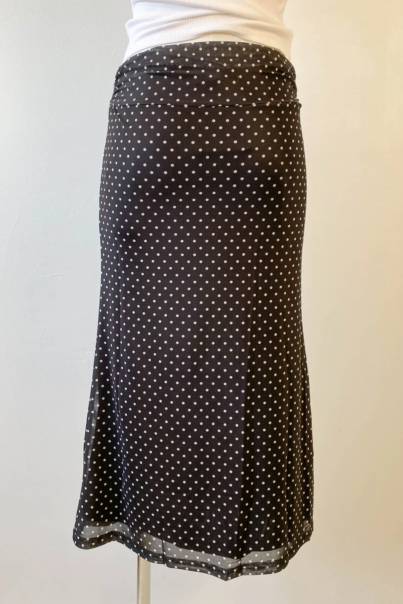 Swiss Dot Midi Skirt