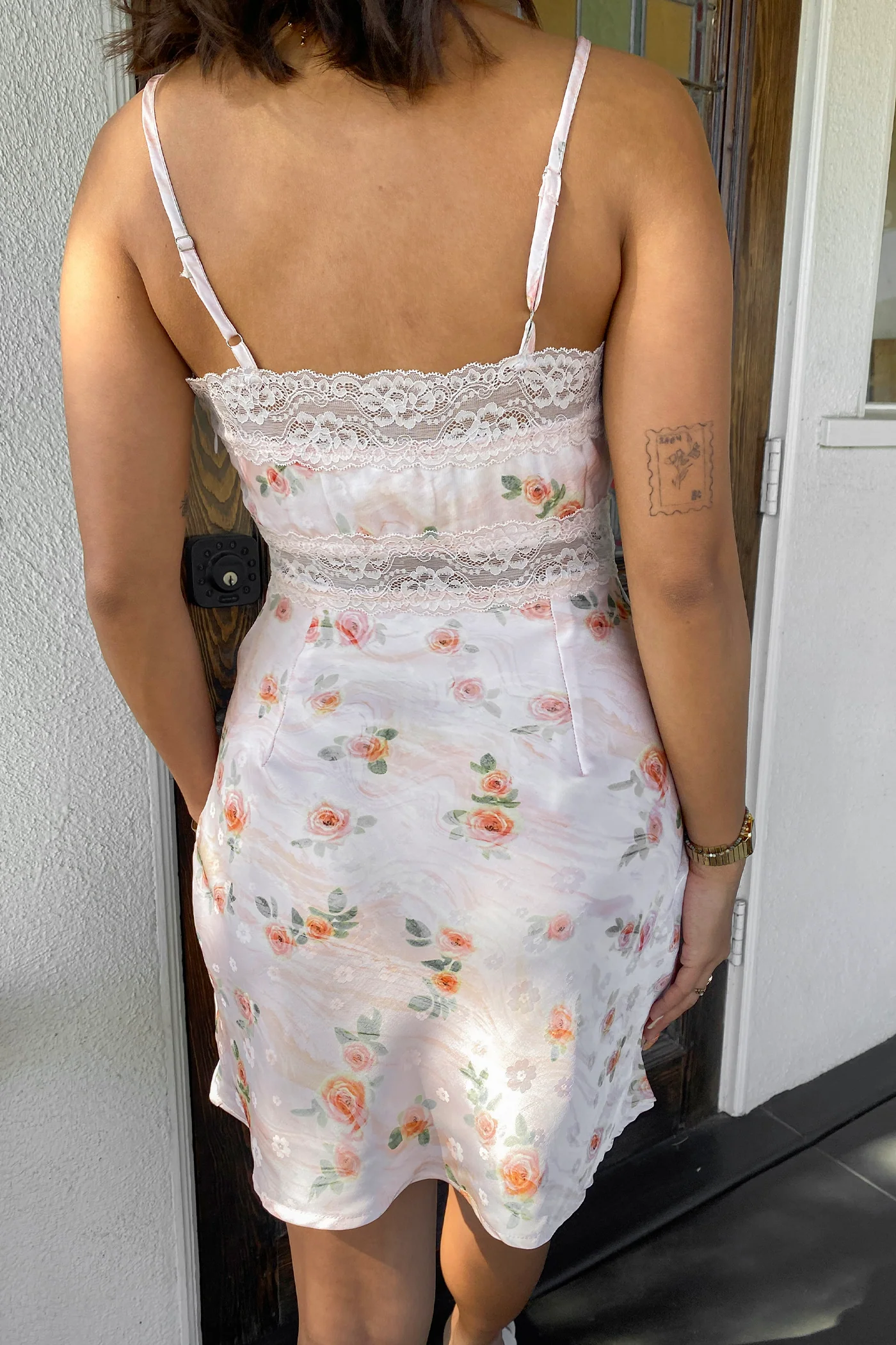 Lacey Satin Mini Dress