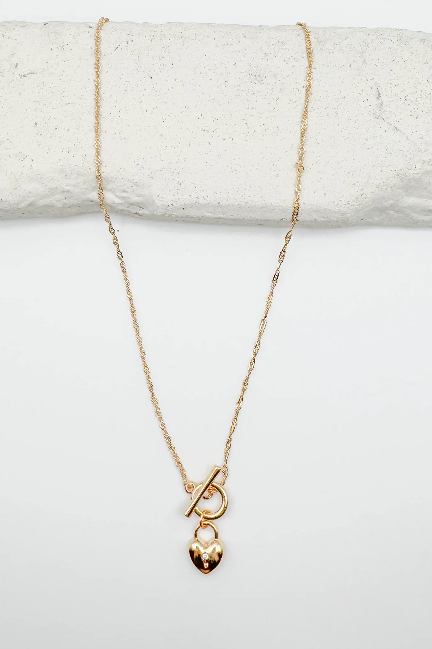 Heart Lock Pendant Necklace