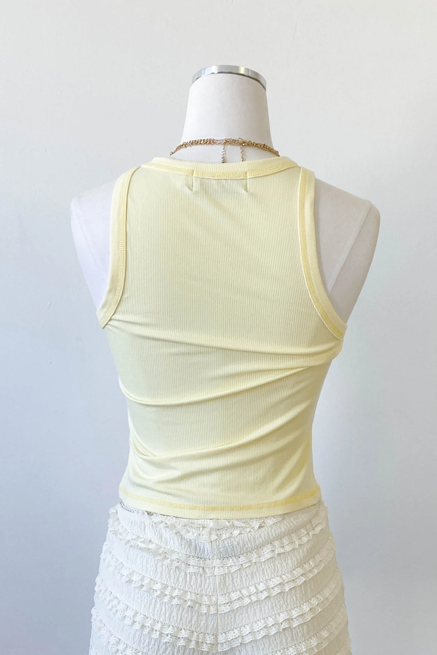 Sleeveless Ribbed Top