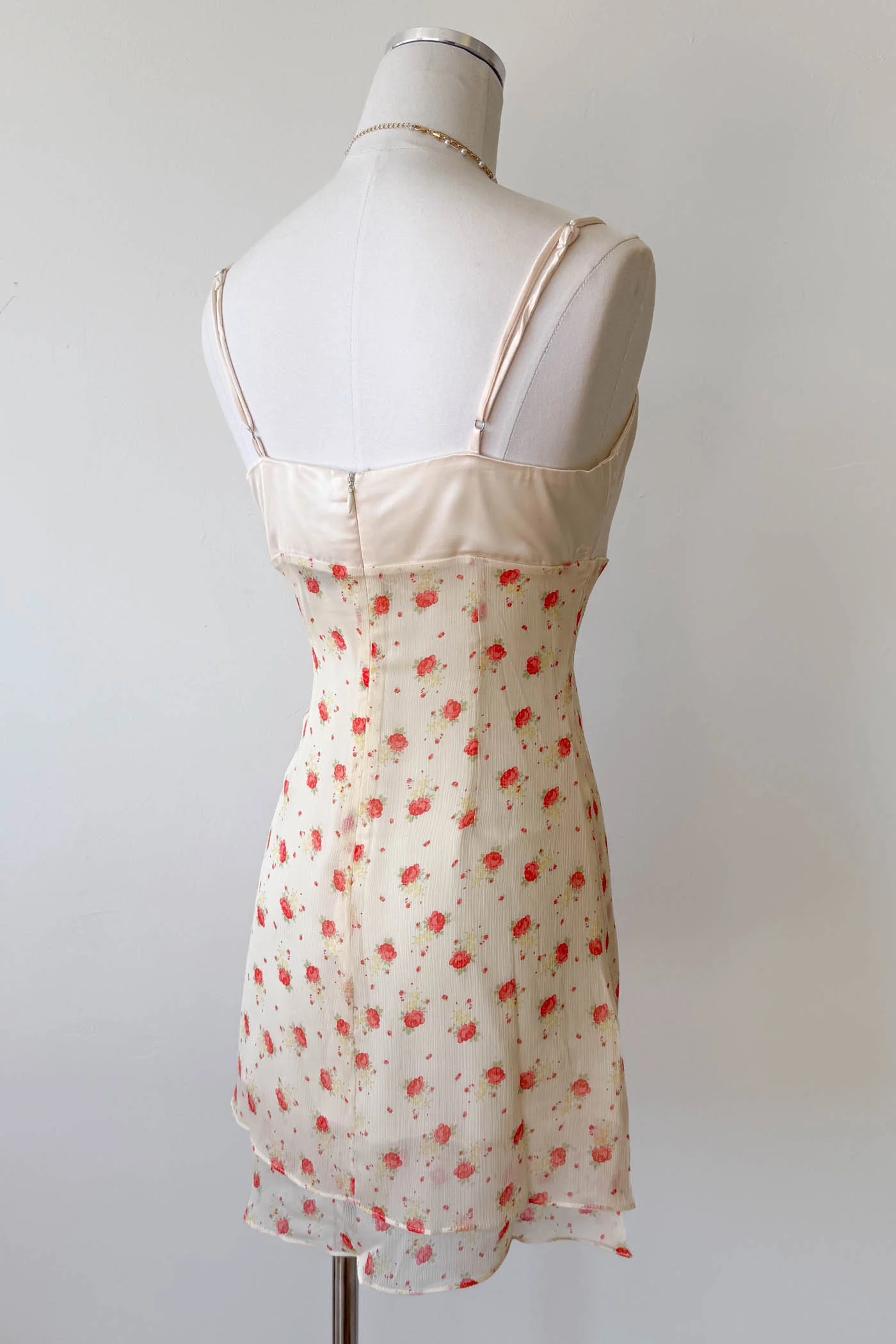 Stretch Lace Mini Wrap Dress