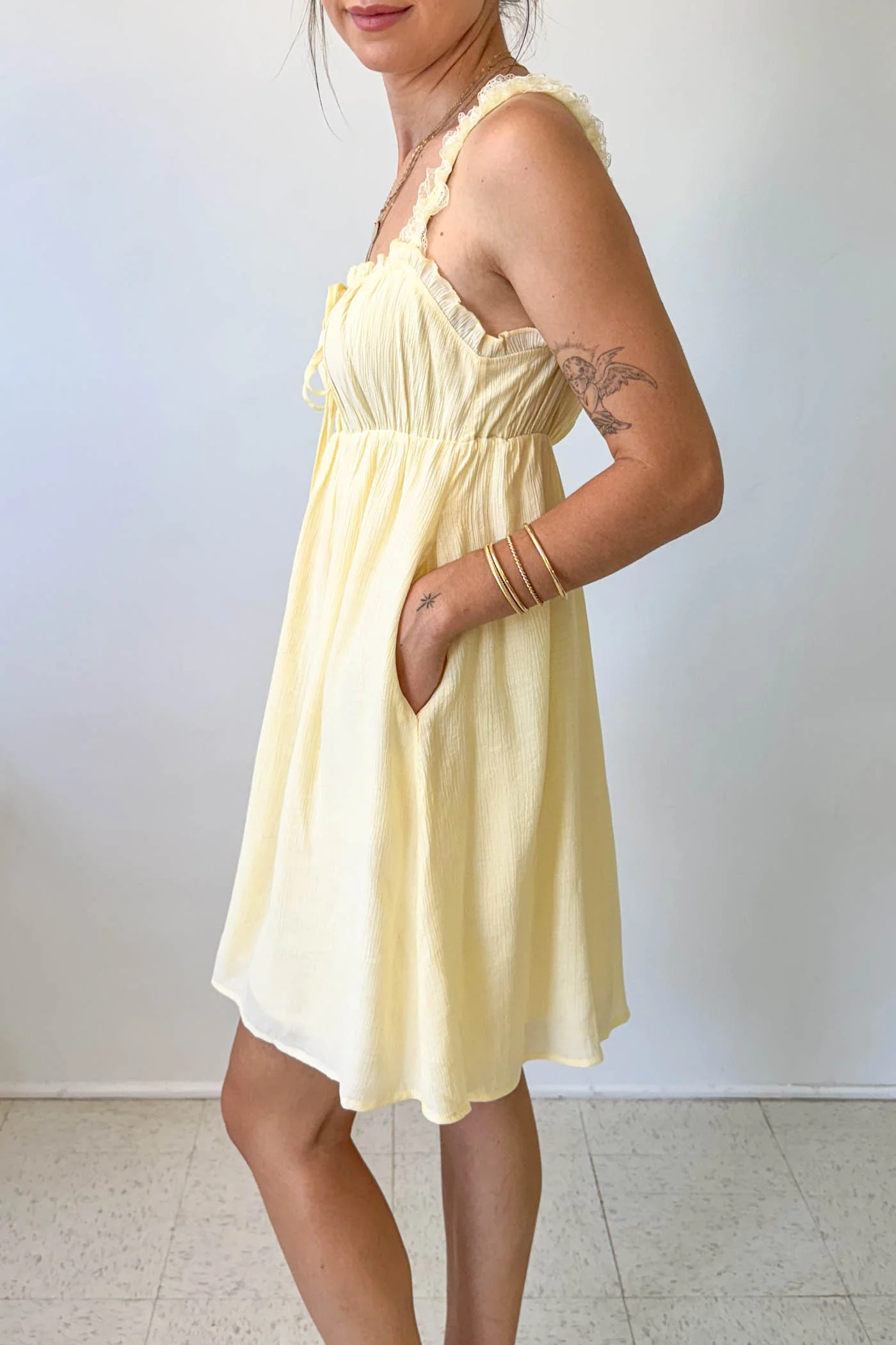 Lacey Babydoll Mini Dress