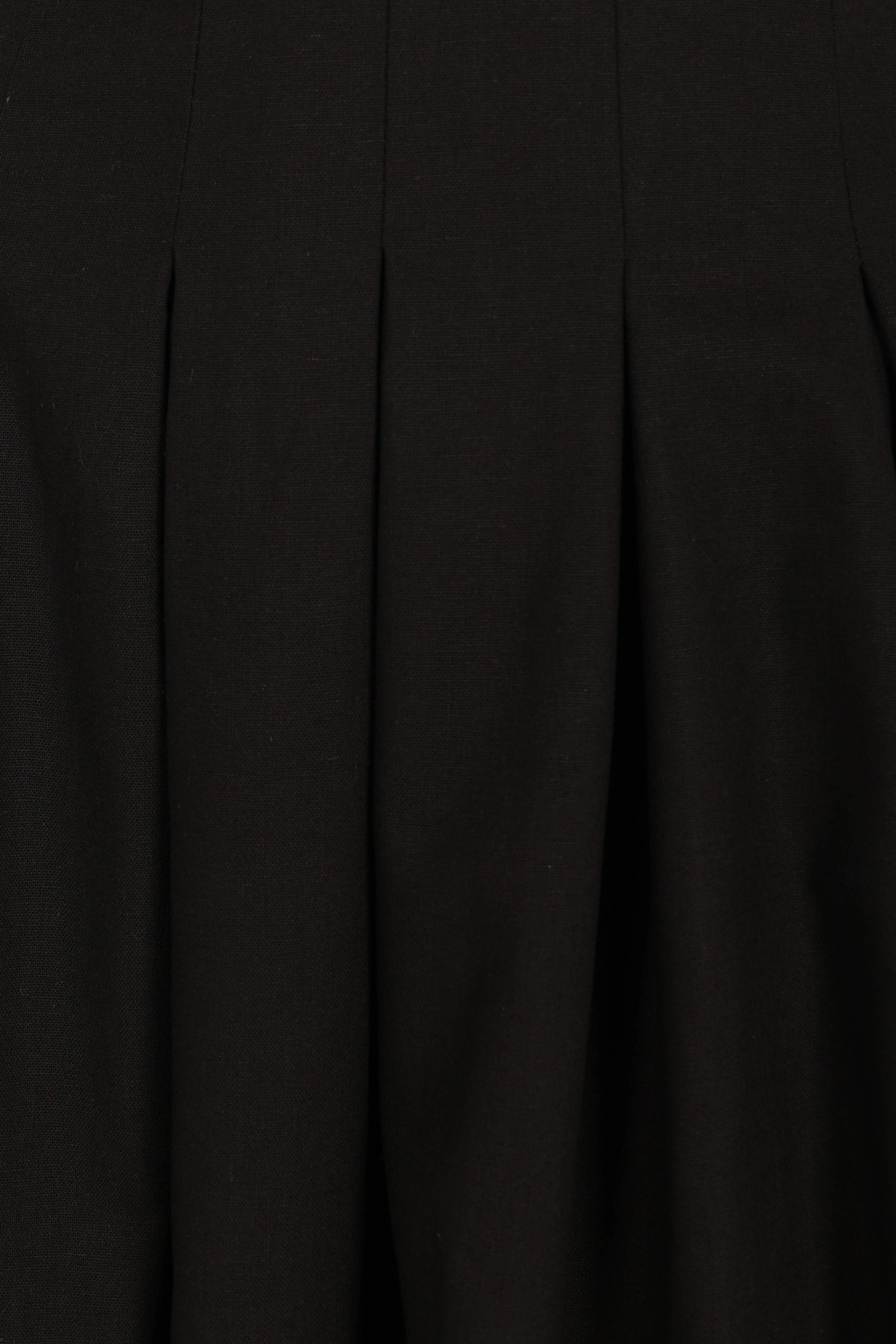 Maria Puff Sleeve Midi Dress - Black