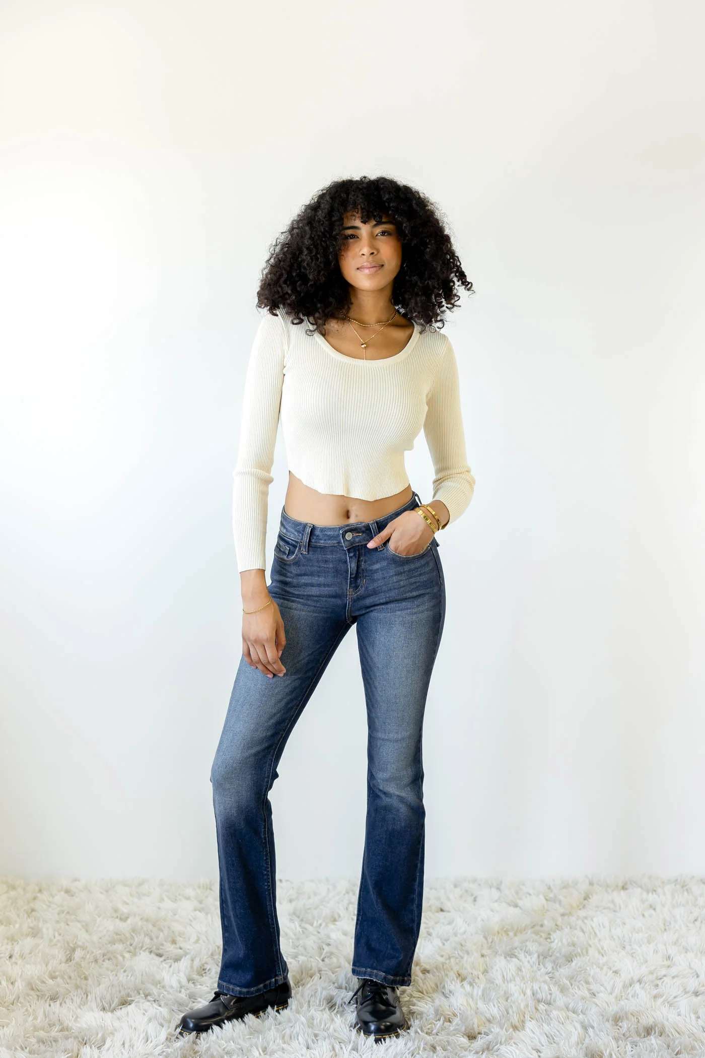 Ribbed Long Sleeve Top