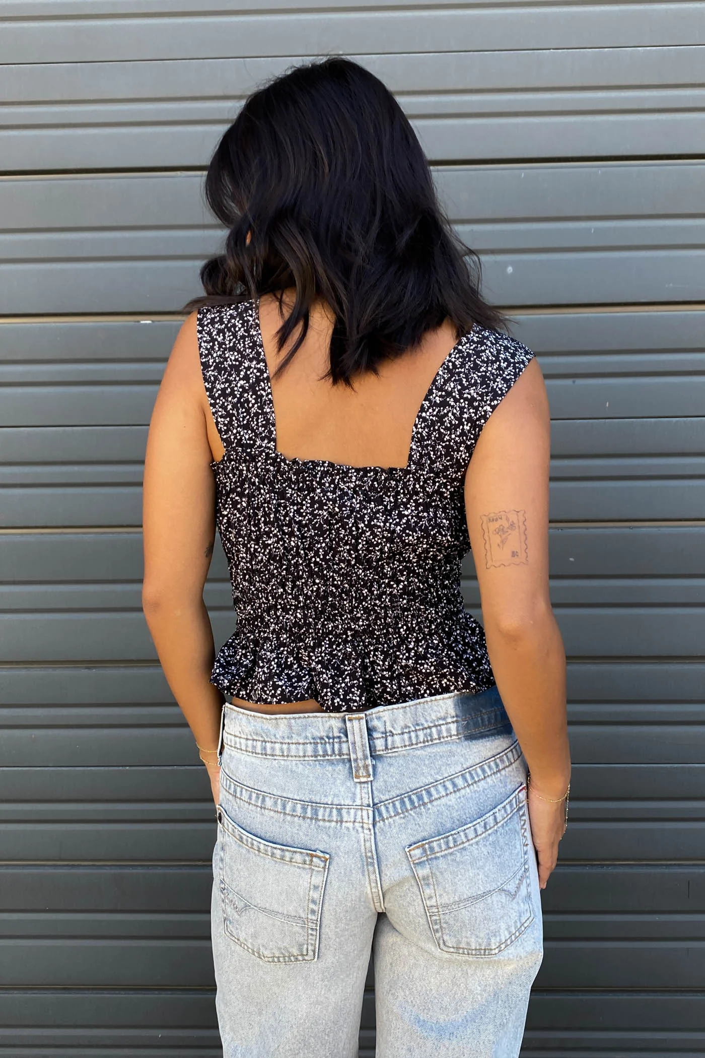 Floral Smocked Cami Top