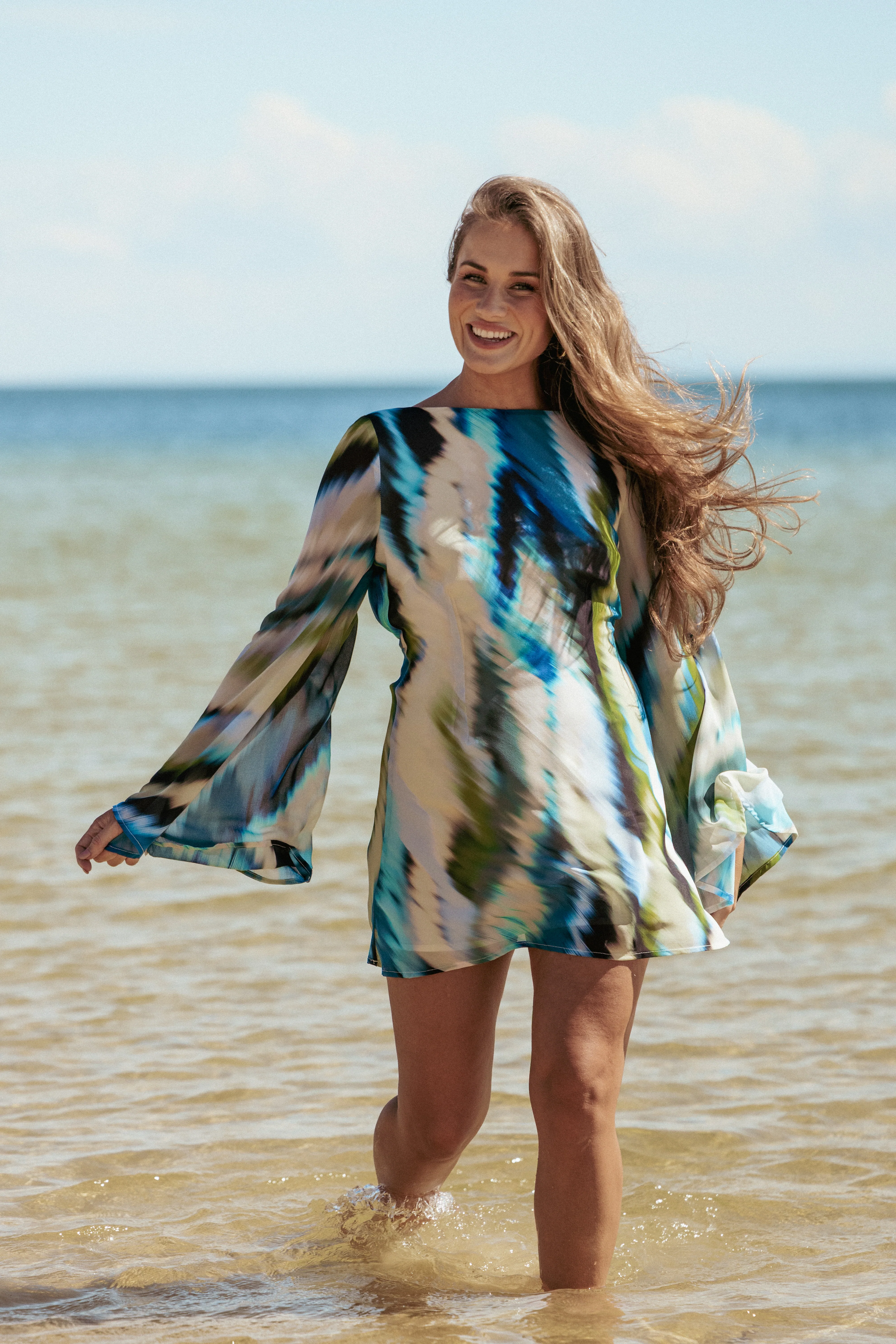 Kimber Mini Dress - Mirage Print