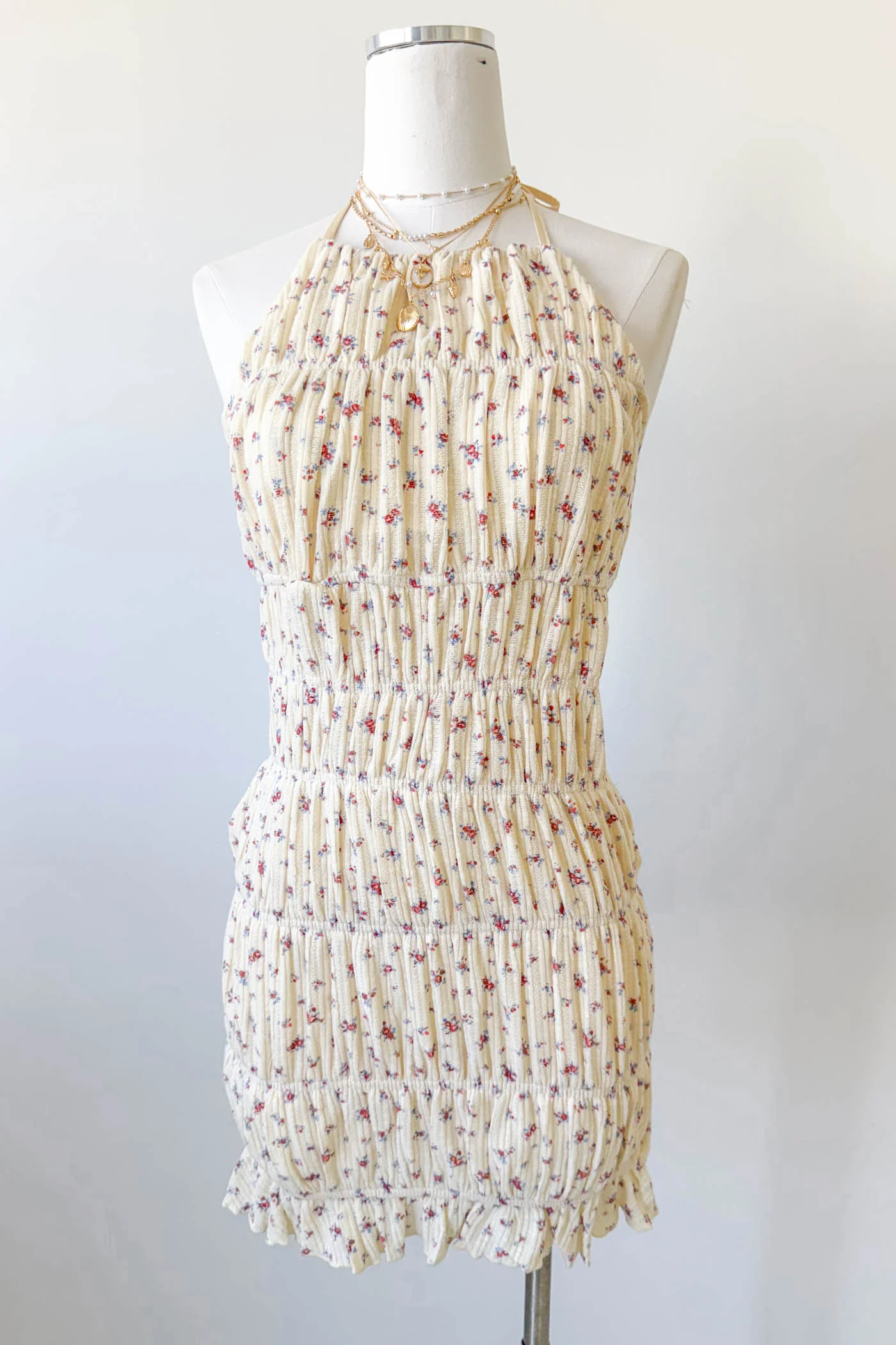 Backless Knit Halter Dress