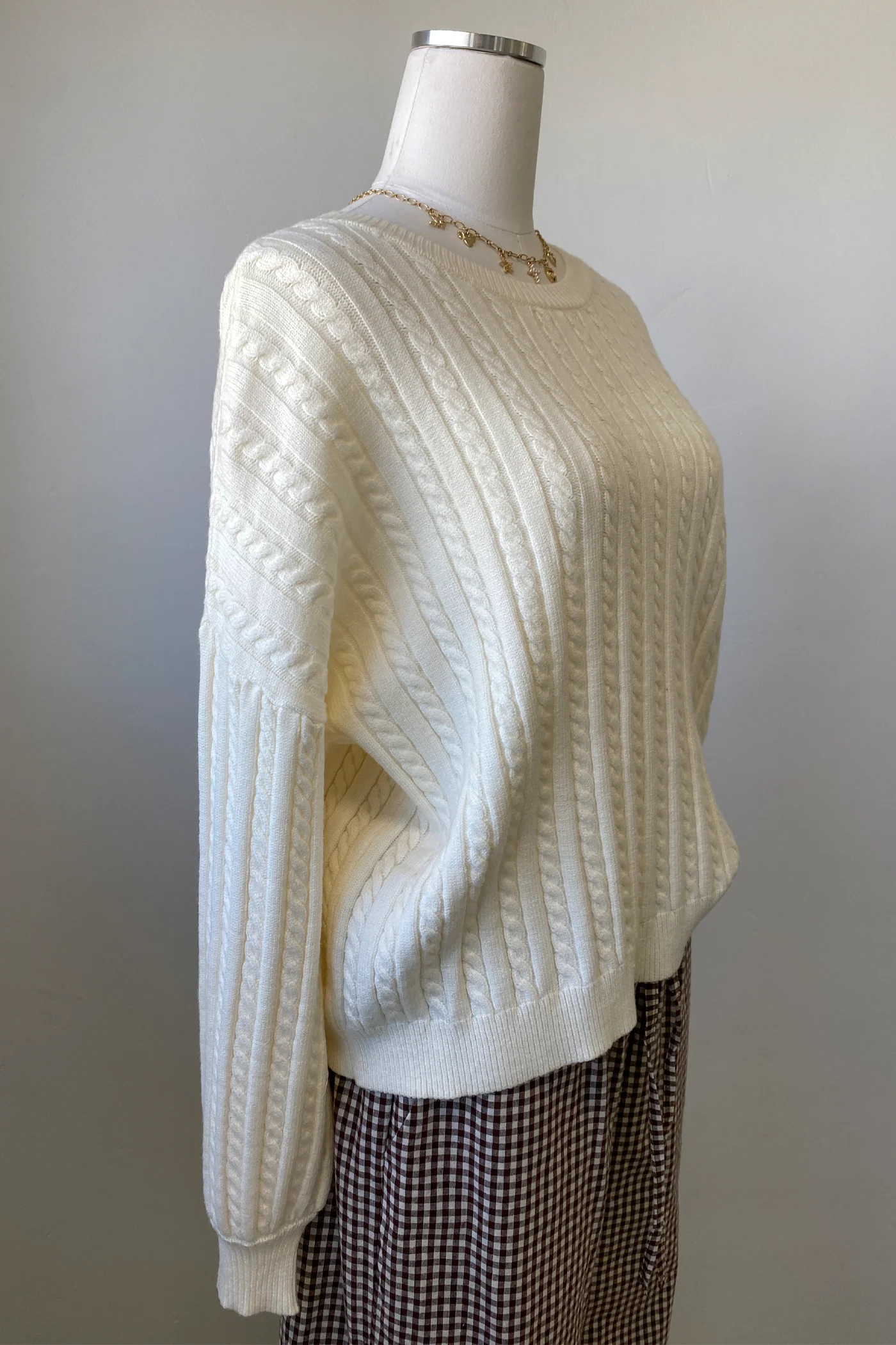 Basic Cable Knit Sweater