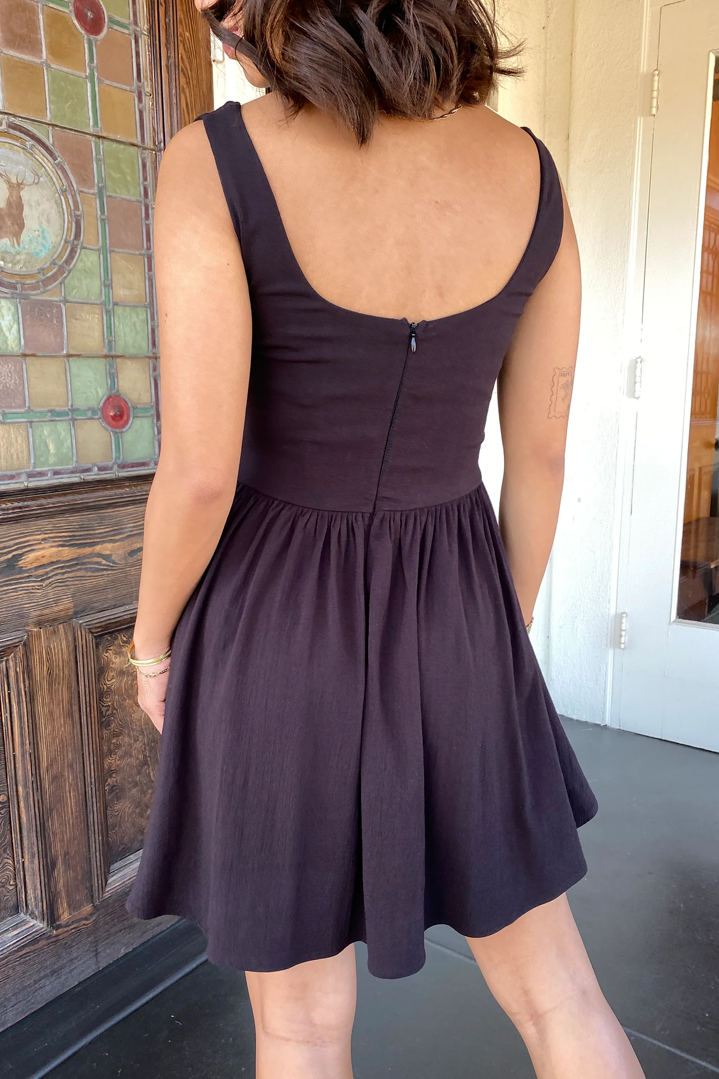 Sleeveless Corset Mini Dress