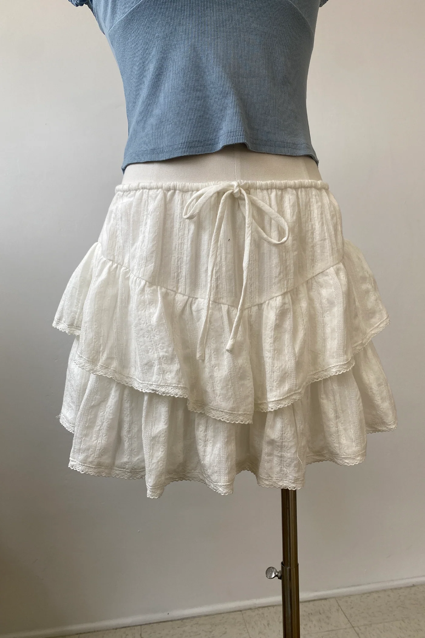 Tiered Ruffle Mini Skort
