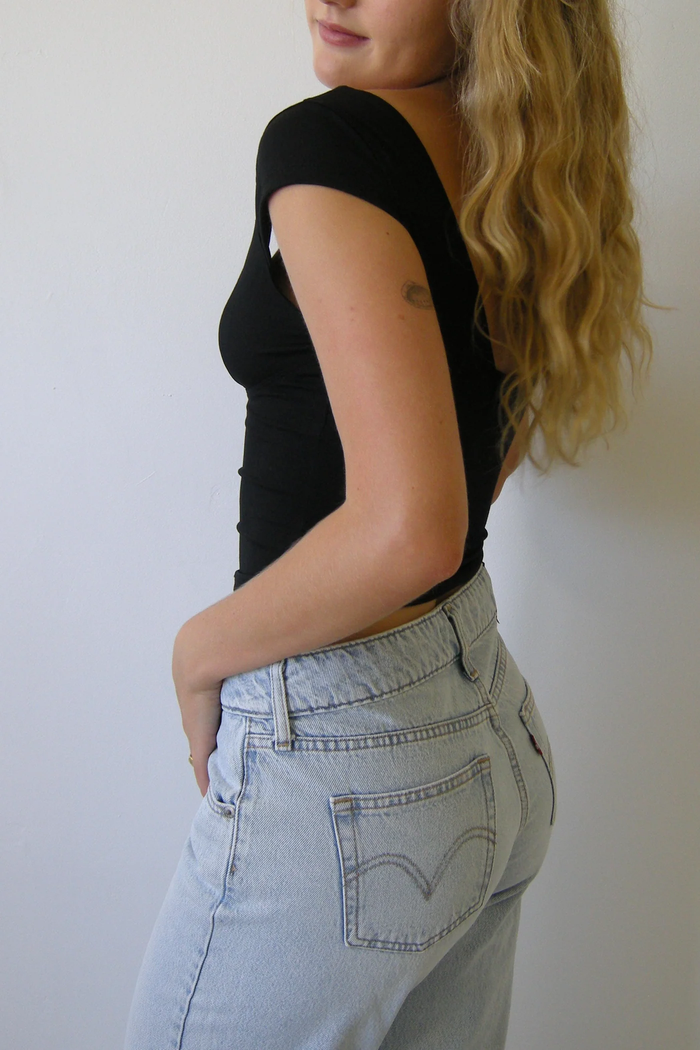 Open Back Cap Sleeve Top