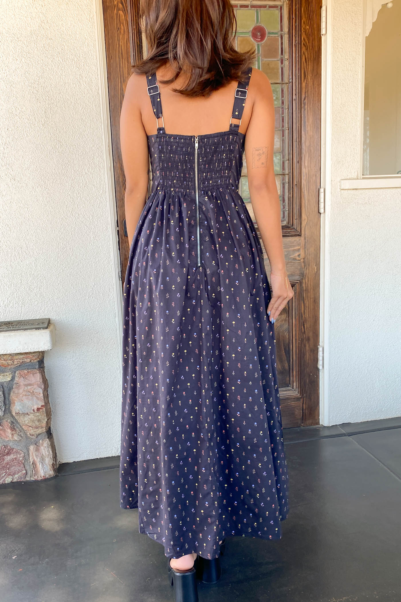 Floral Corset Maxi Dress