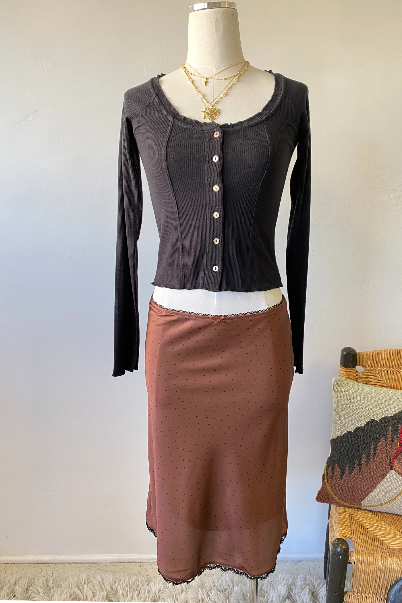 Button Up Long Sleeve Top