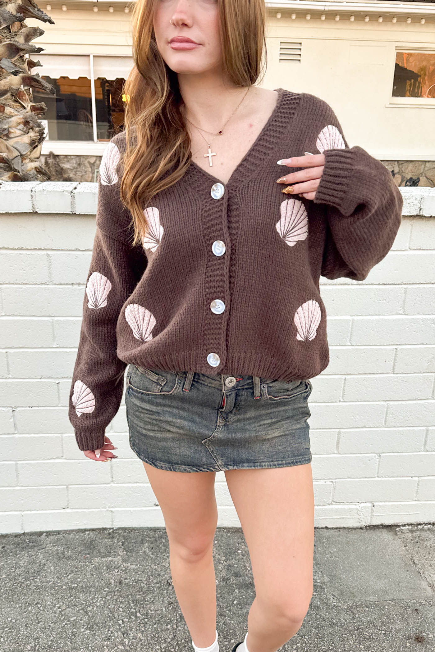Shell Knit Cardigan