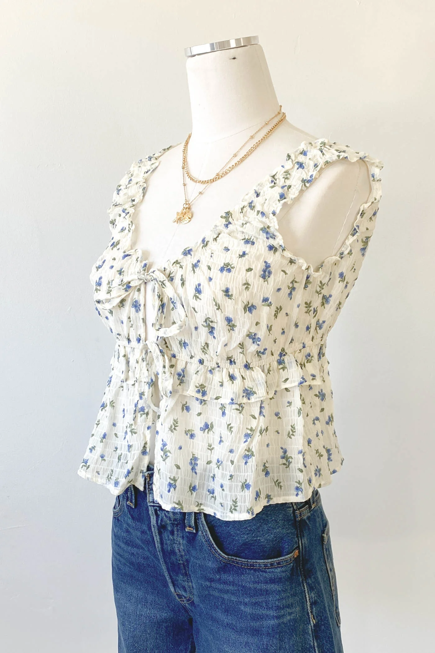 Ruched Sleeveless Top