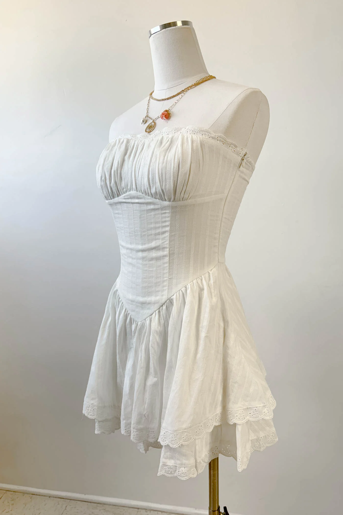 Mini Ruffled Strapless Dress