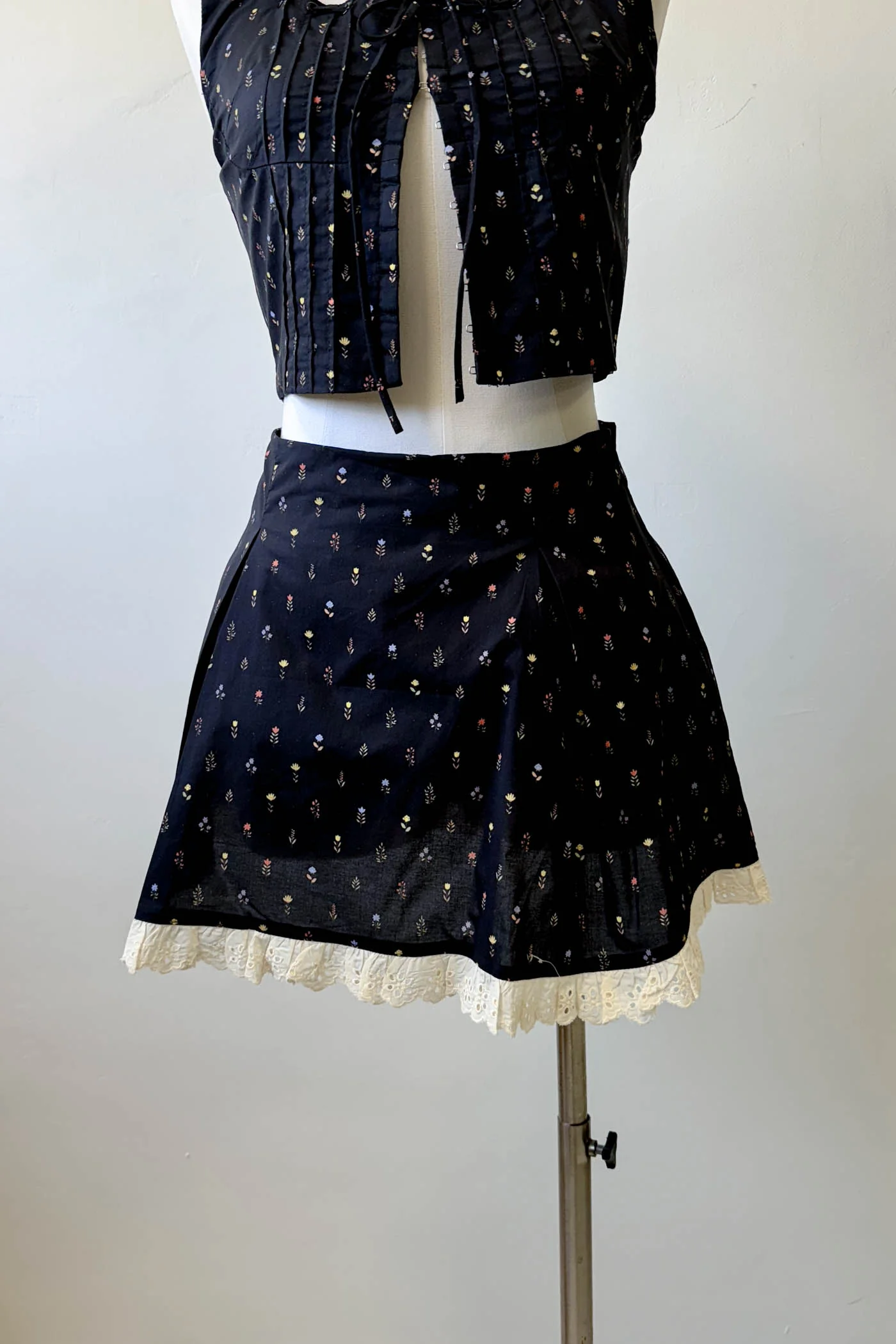 Lacey Layered Mini Skirt