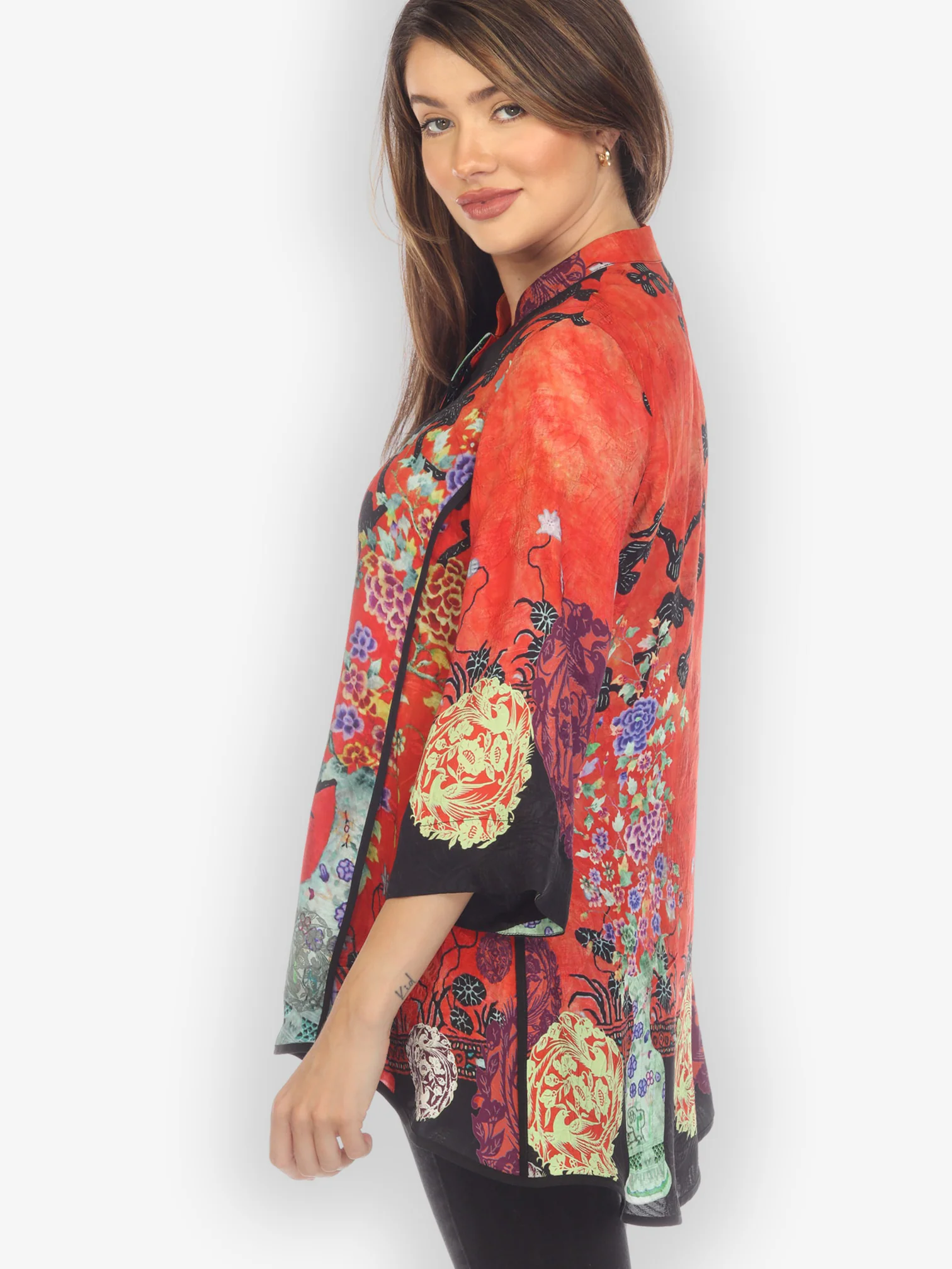 Landscape Mono Tree Silk Blouse