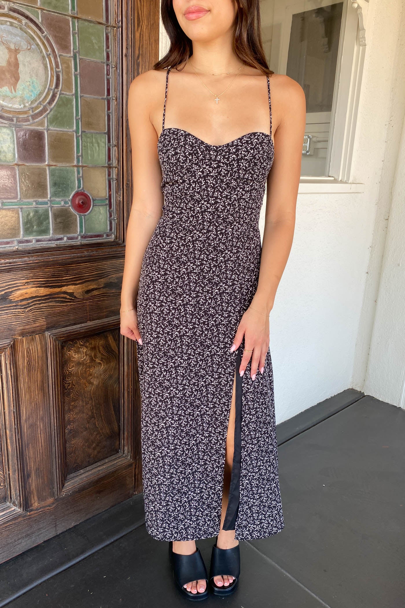 Ditsy Floral Midi Dress