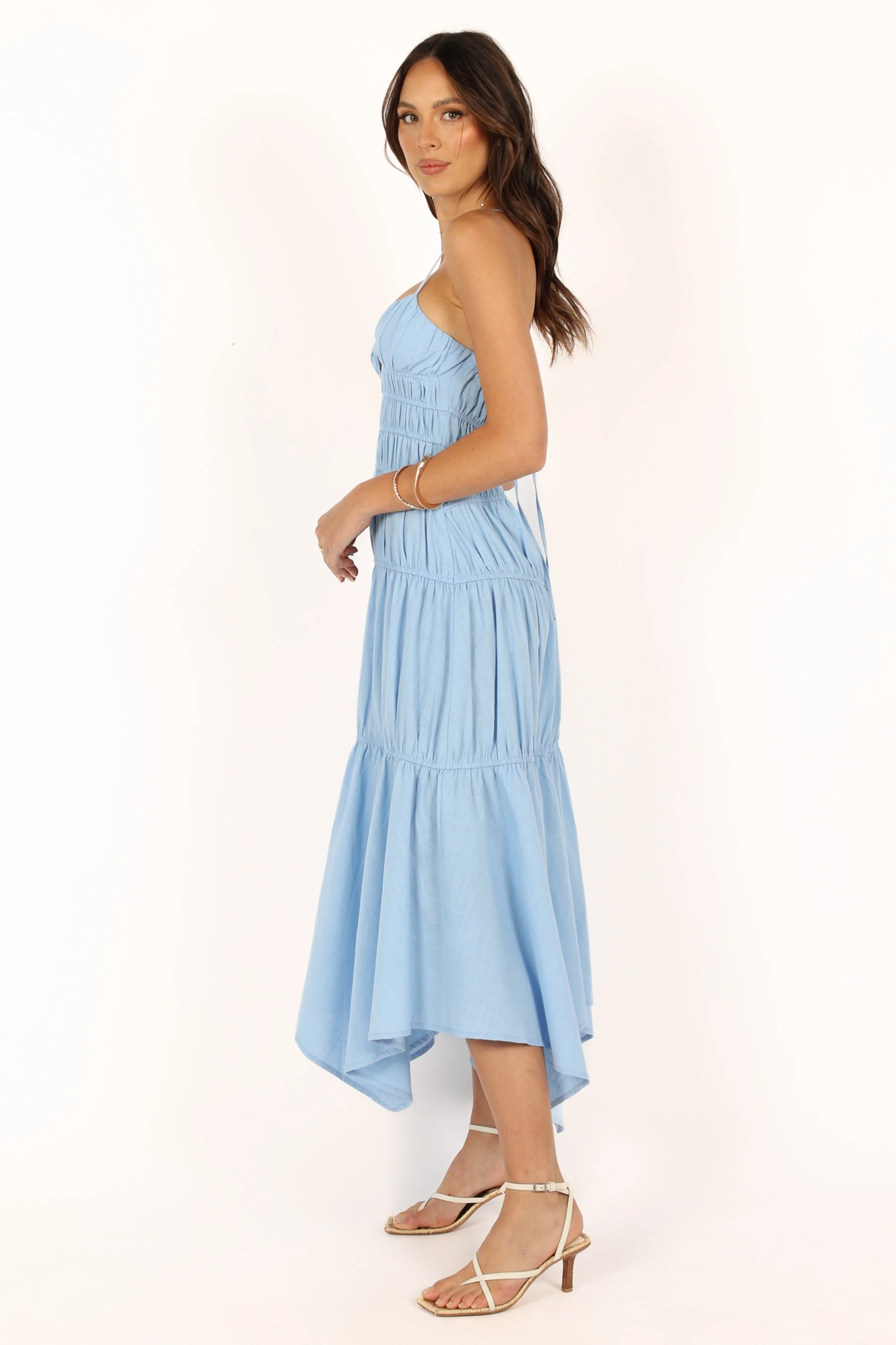 Riley Midi Dress - Blue