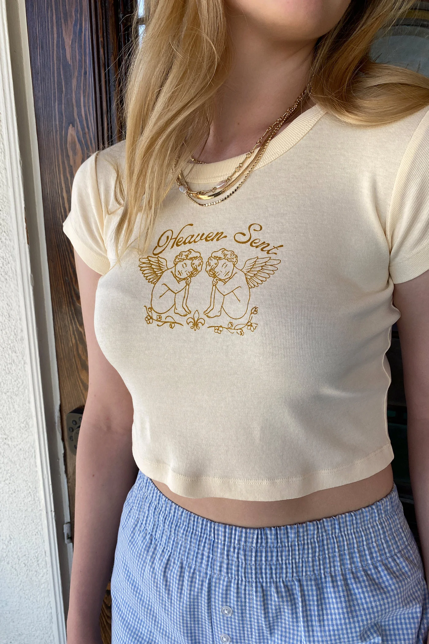 Heaven Sent OG Graphic Babydoll Tee