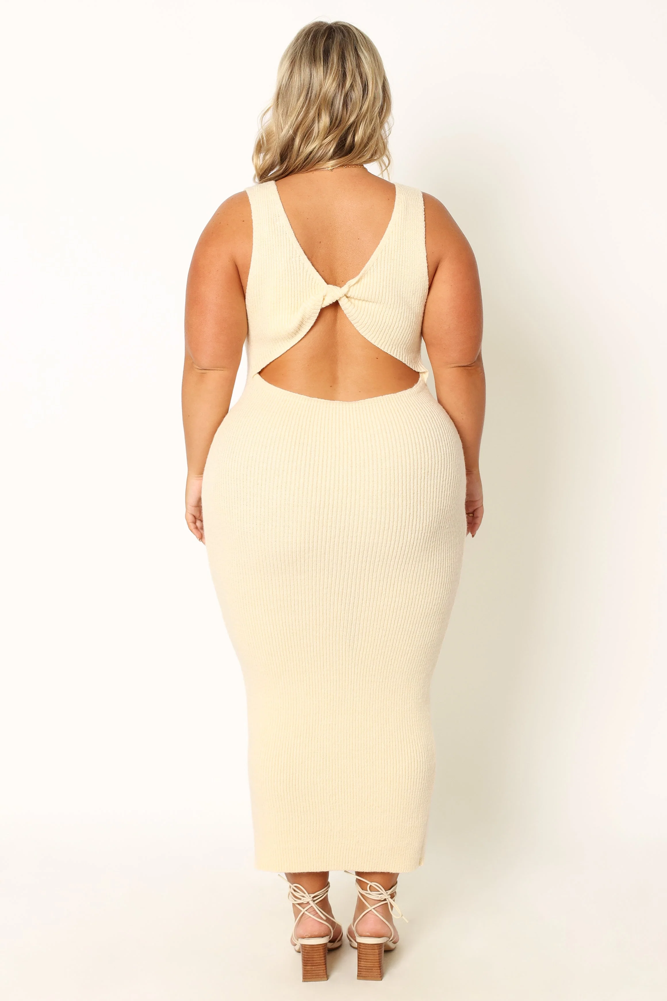 Nita Midi Dress - Beige