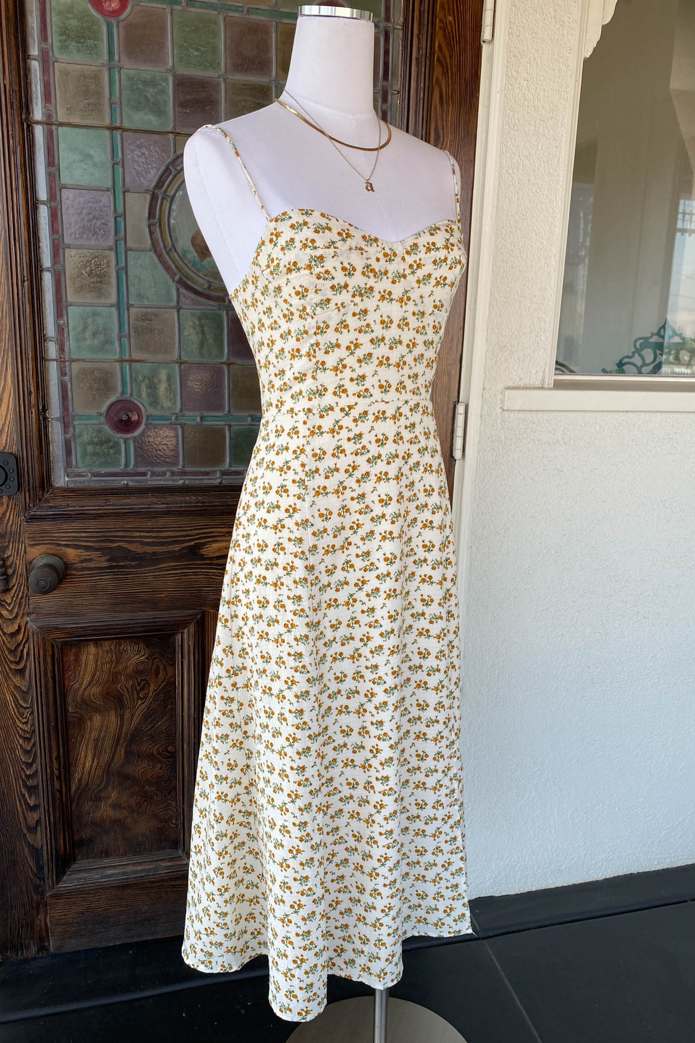 Ditsy Floral Midi Dress