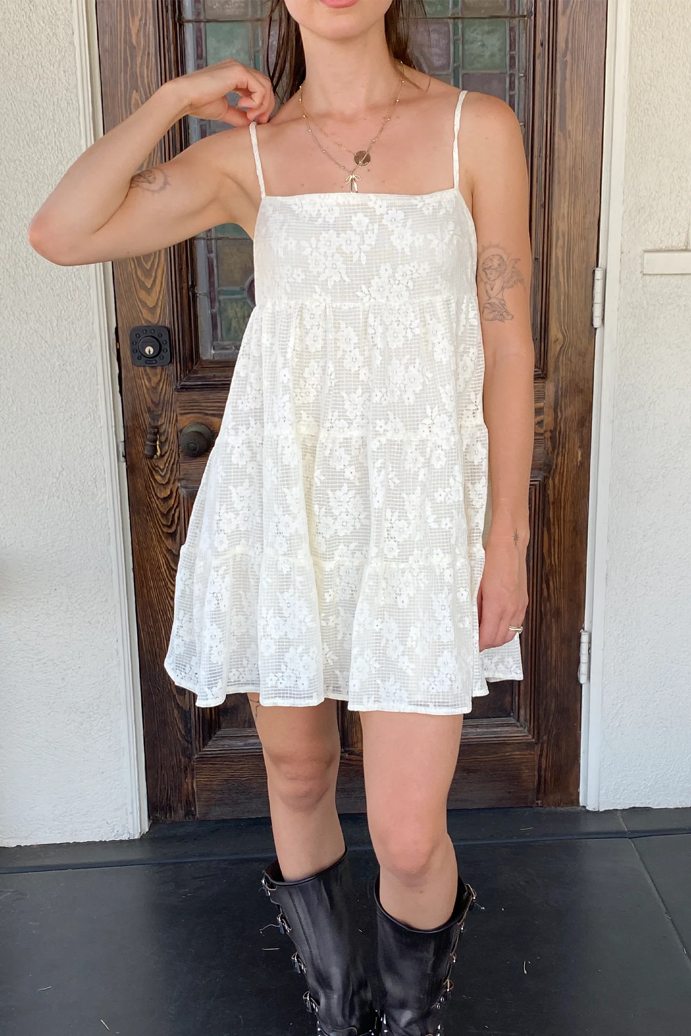 Floral Mini Babydoll Dress