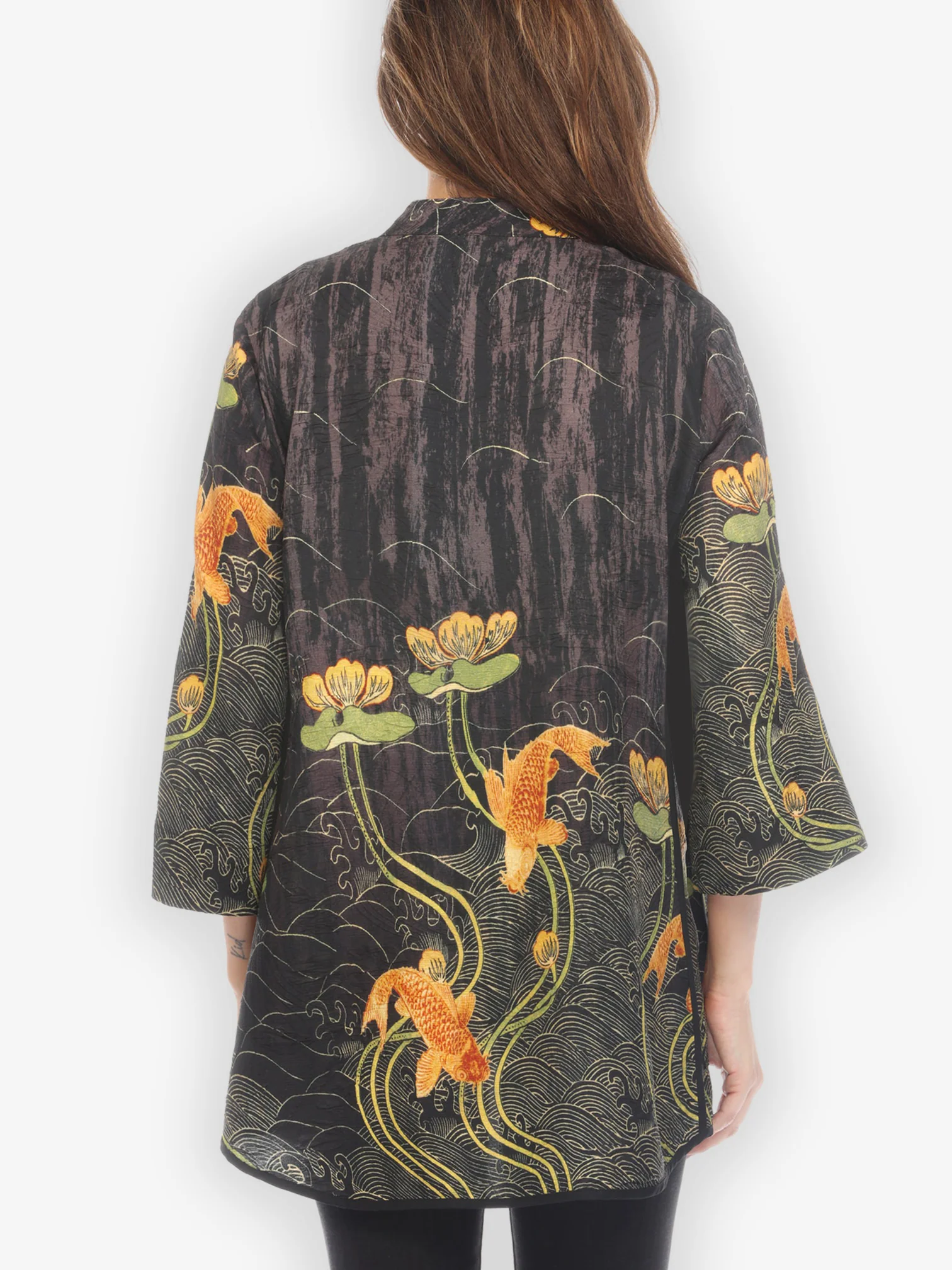 Water Lily Koi Tummy Tuck Shirt