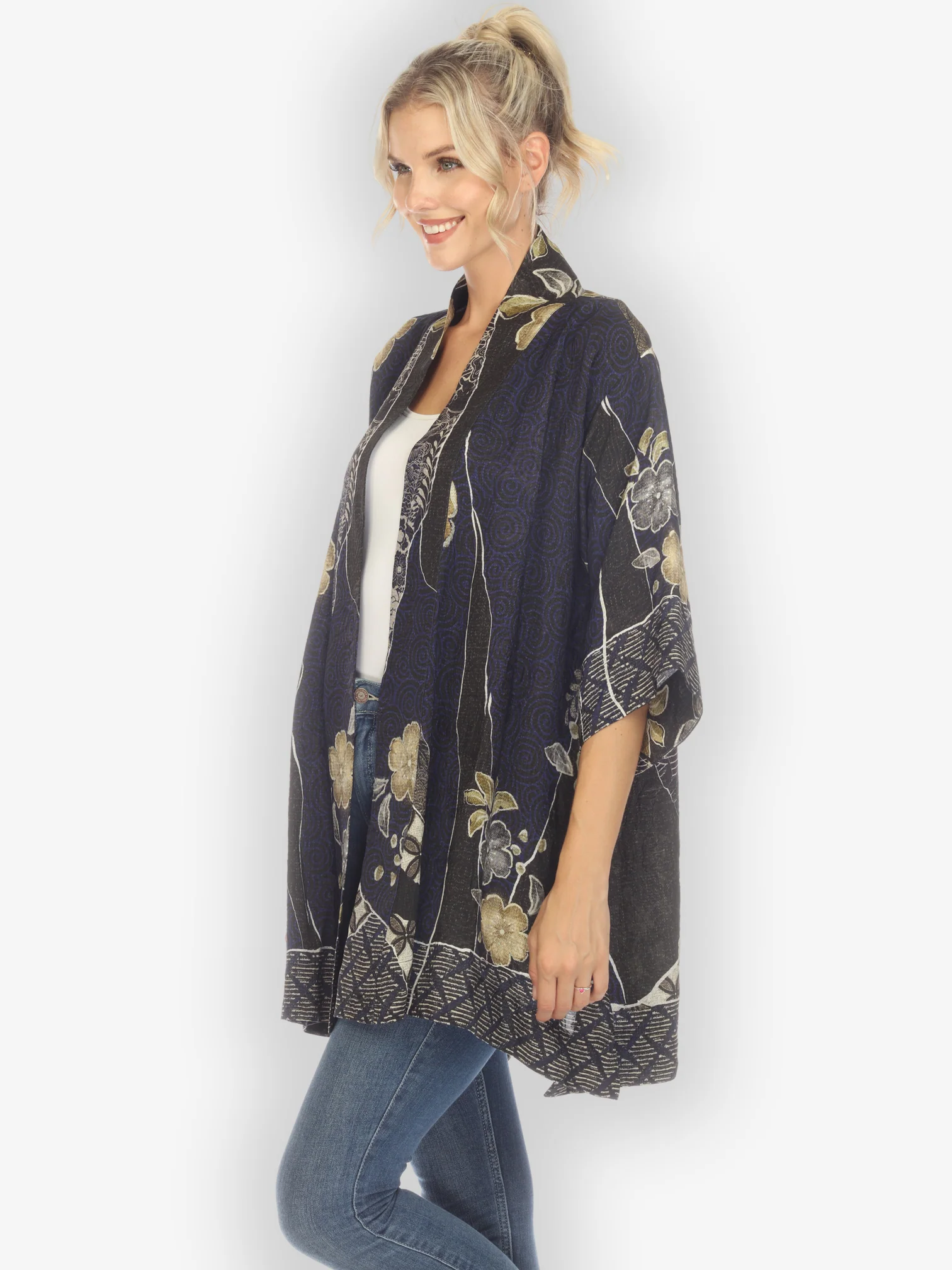 Japanese Kimono Silk Top