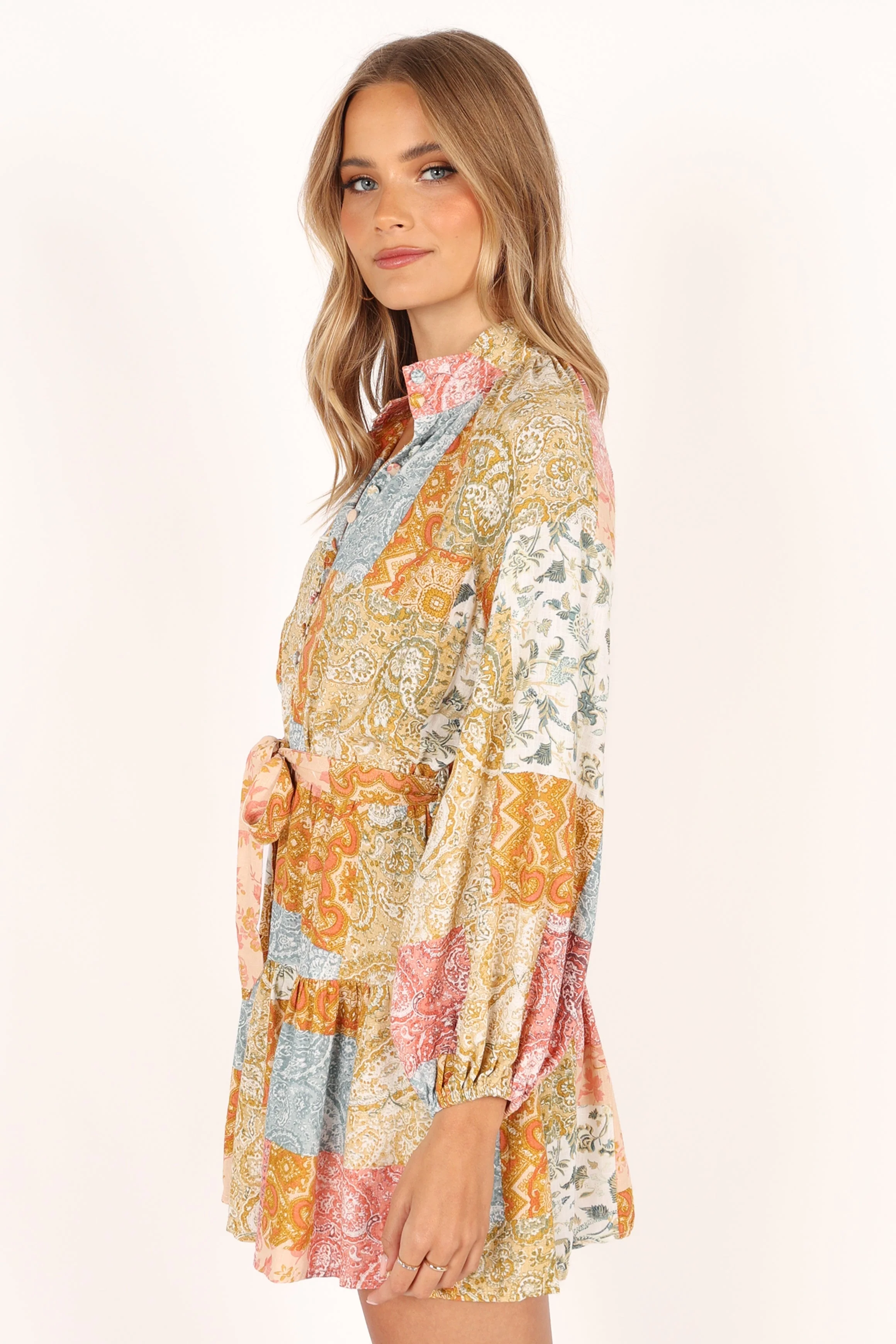 Silante Long Sleeve Mini Dress - Maxine