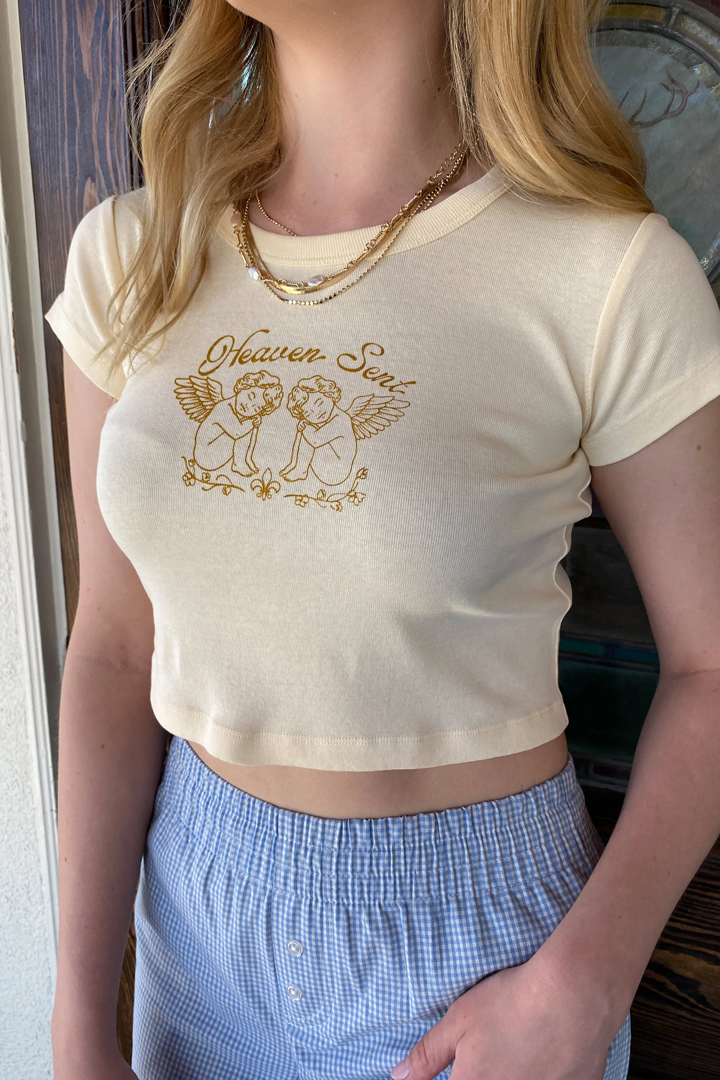 Heaven Sent OG Graphic Babydoll Tee