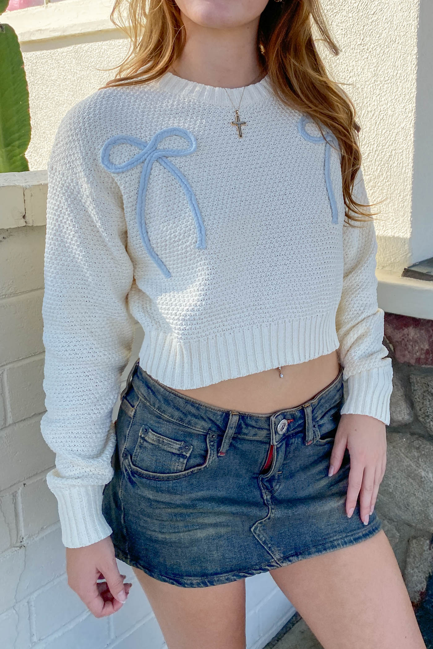 Knit Bow Sweater
