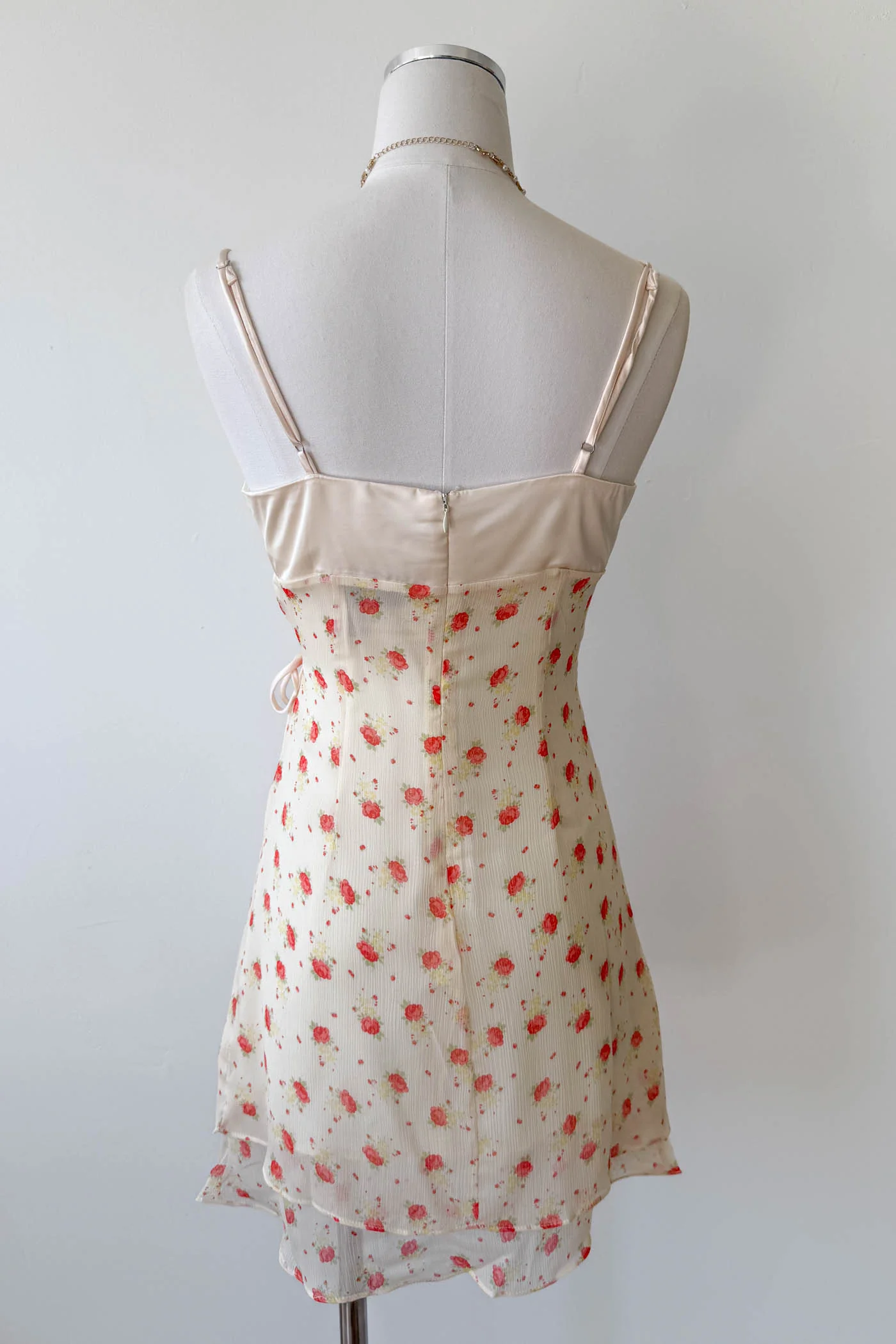 Stretch Lace Mini Wrap Dress