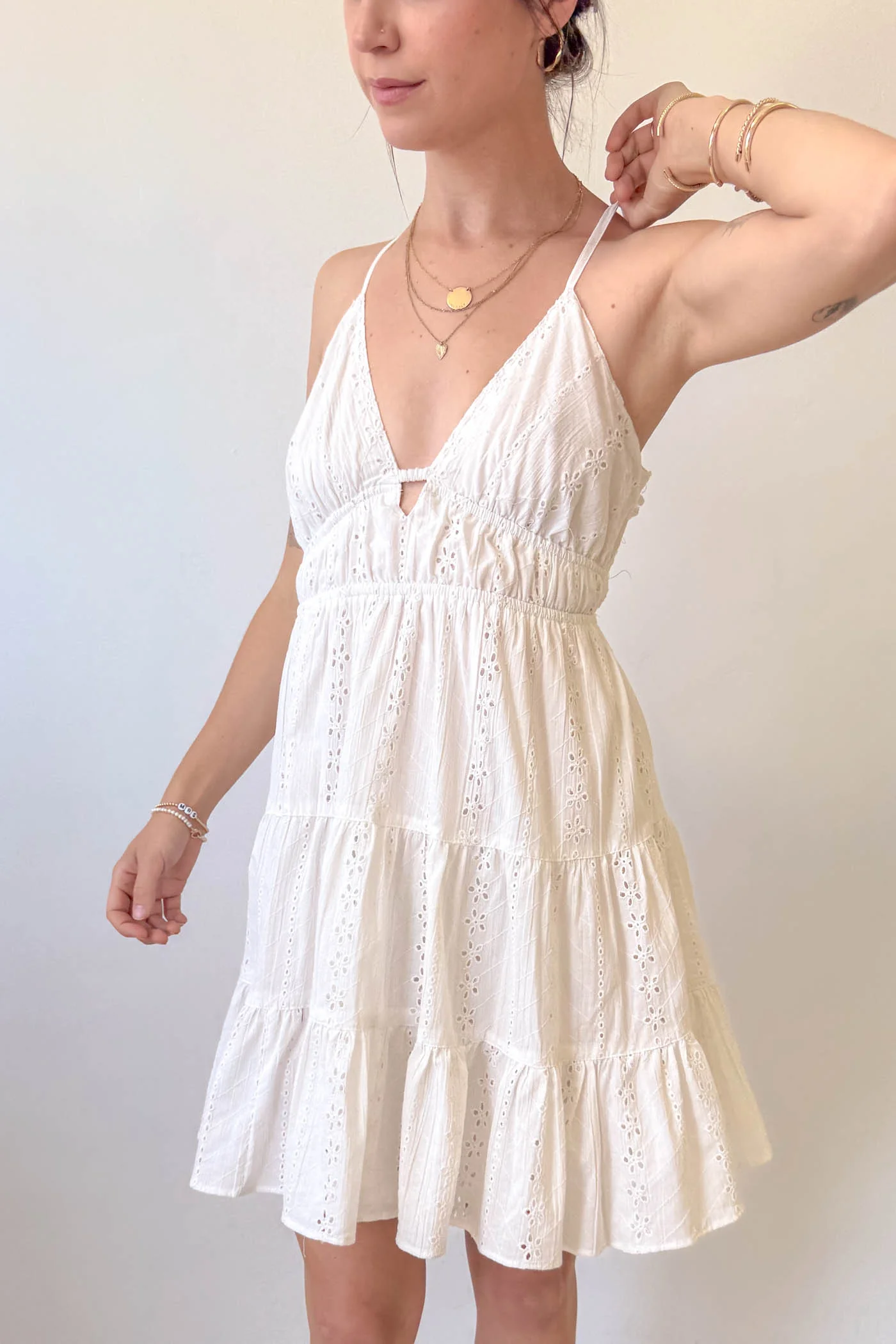 Cami Eyelet Mini Dress