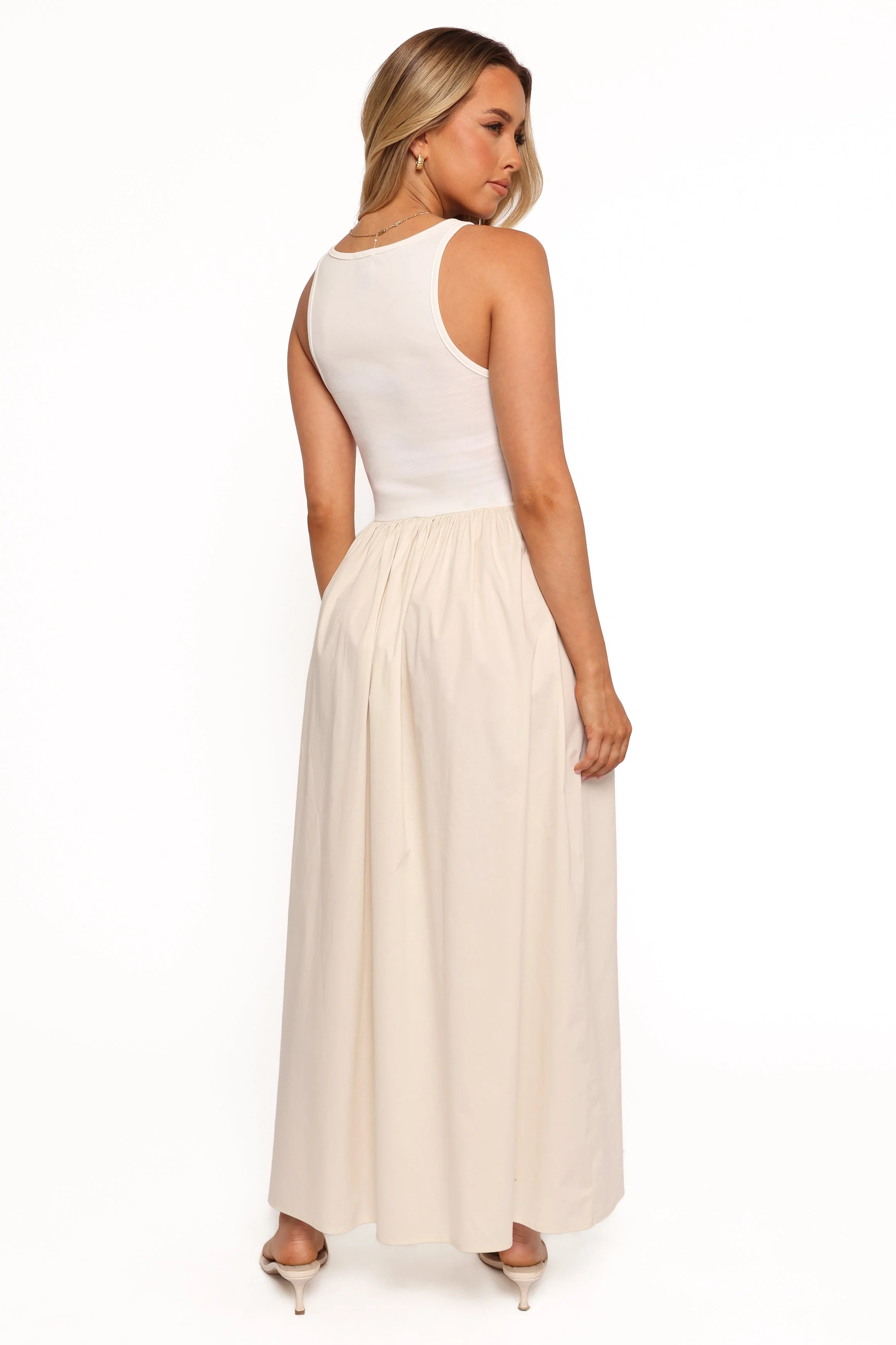 Franki Midi Dress - White Cream
