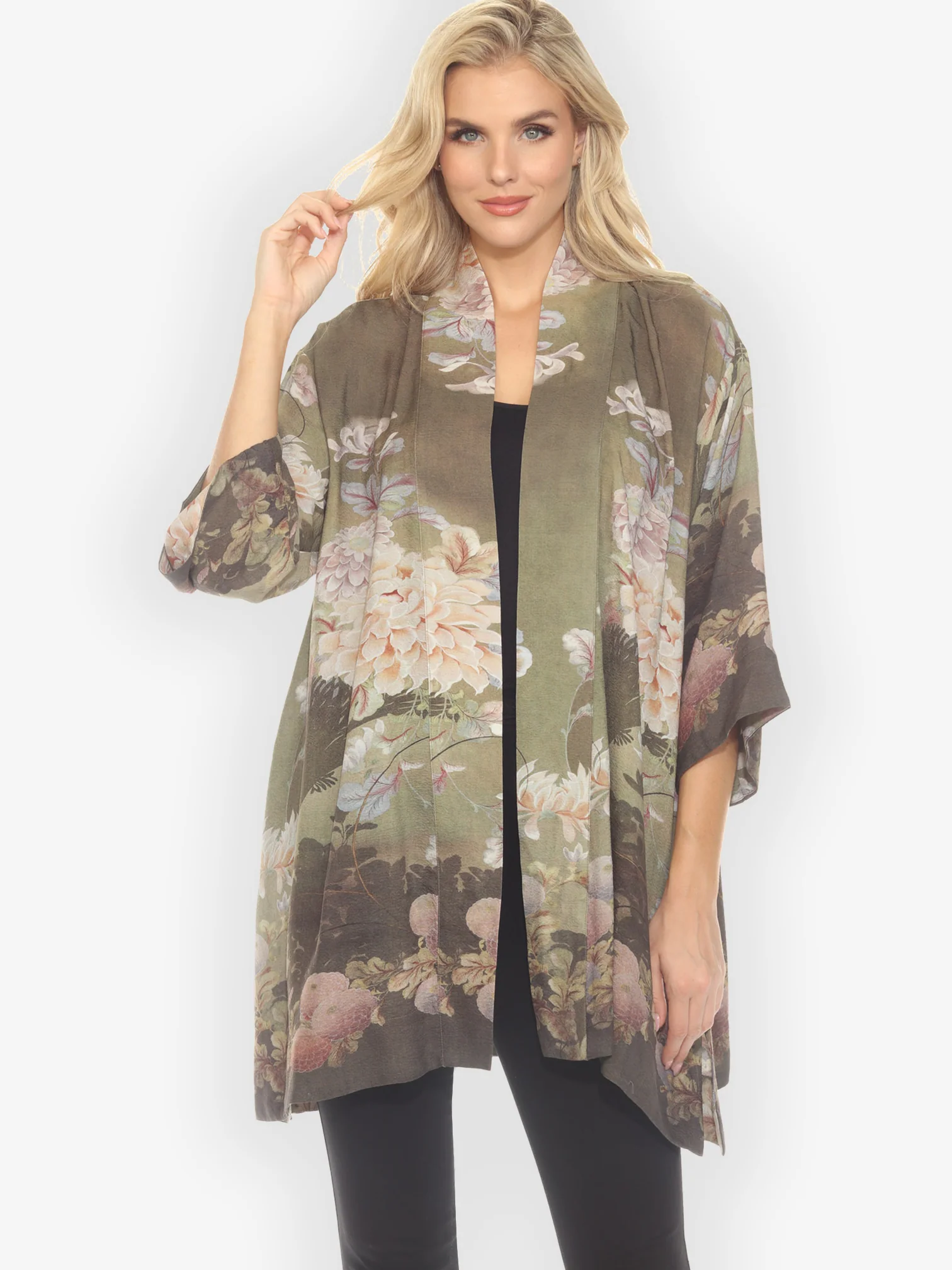 Mums in Woodland Kimono Jacket