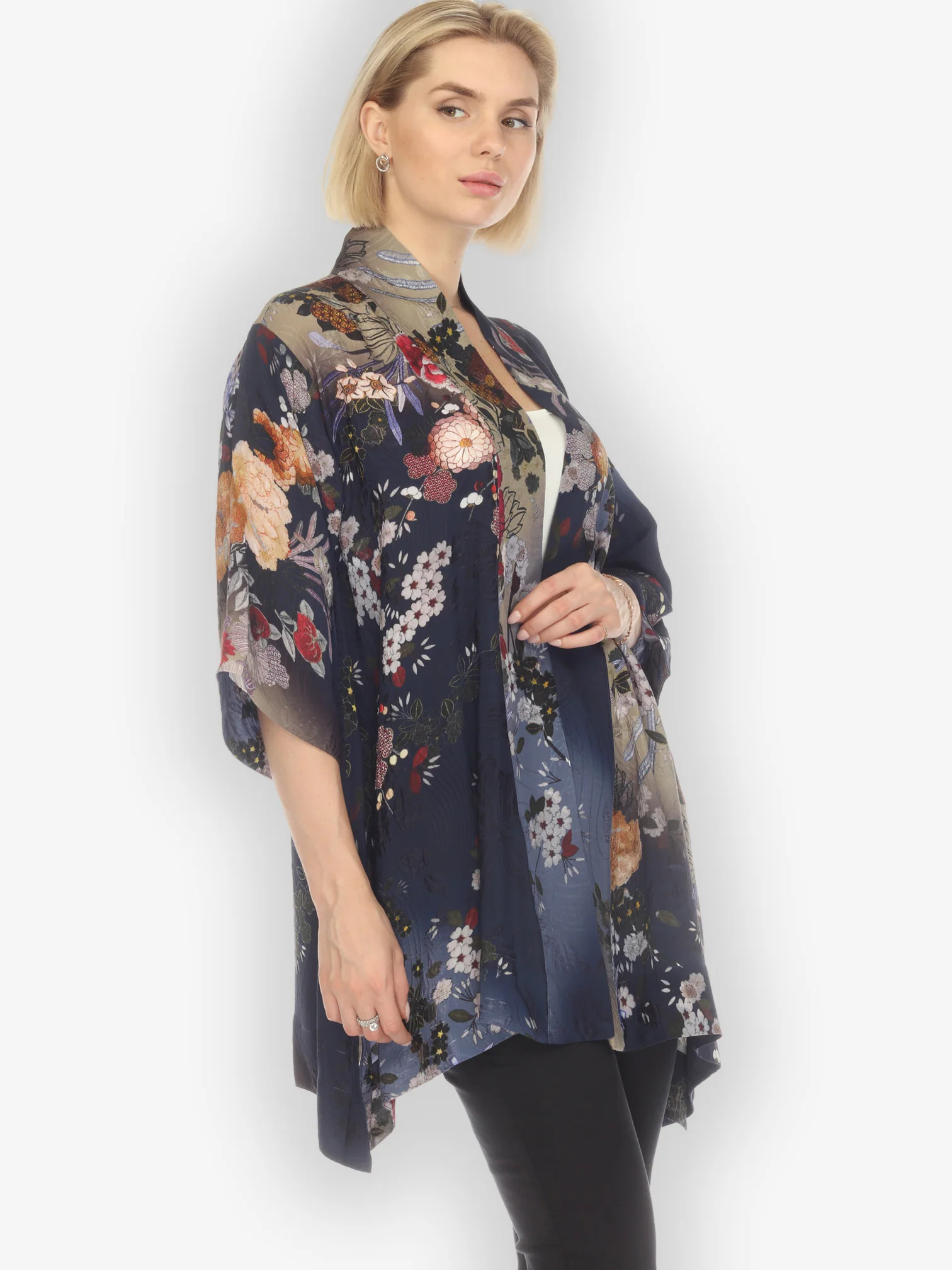 Garden of Hope Silk Kimono